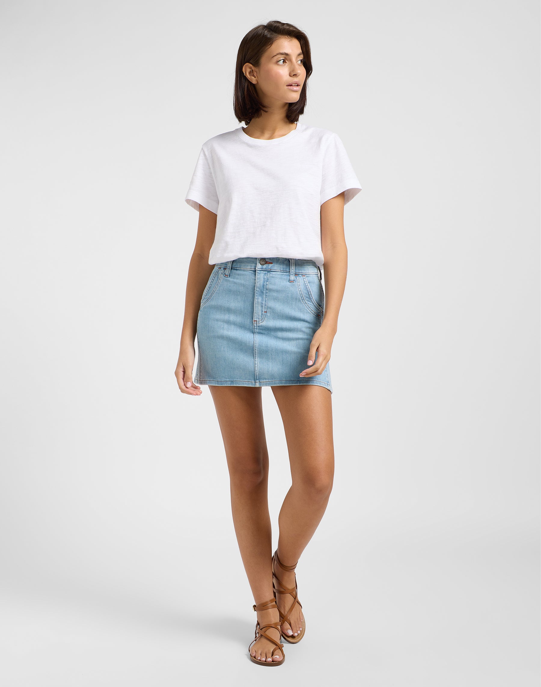 Double Seamed Mini Skirt in Minor Key Jupes Lee