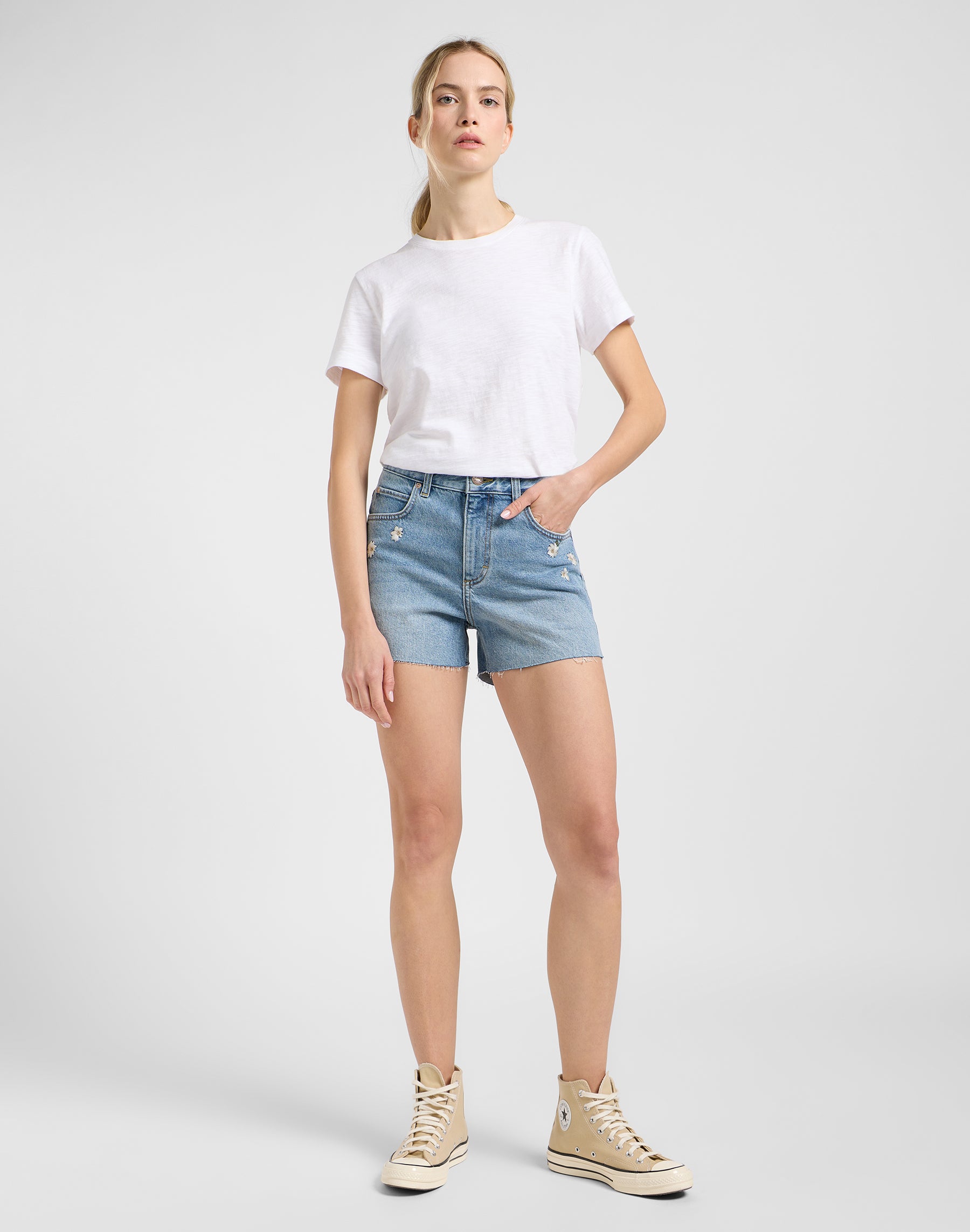 Rider Short 3In in Stir Up Short en jean Lee