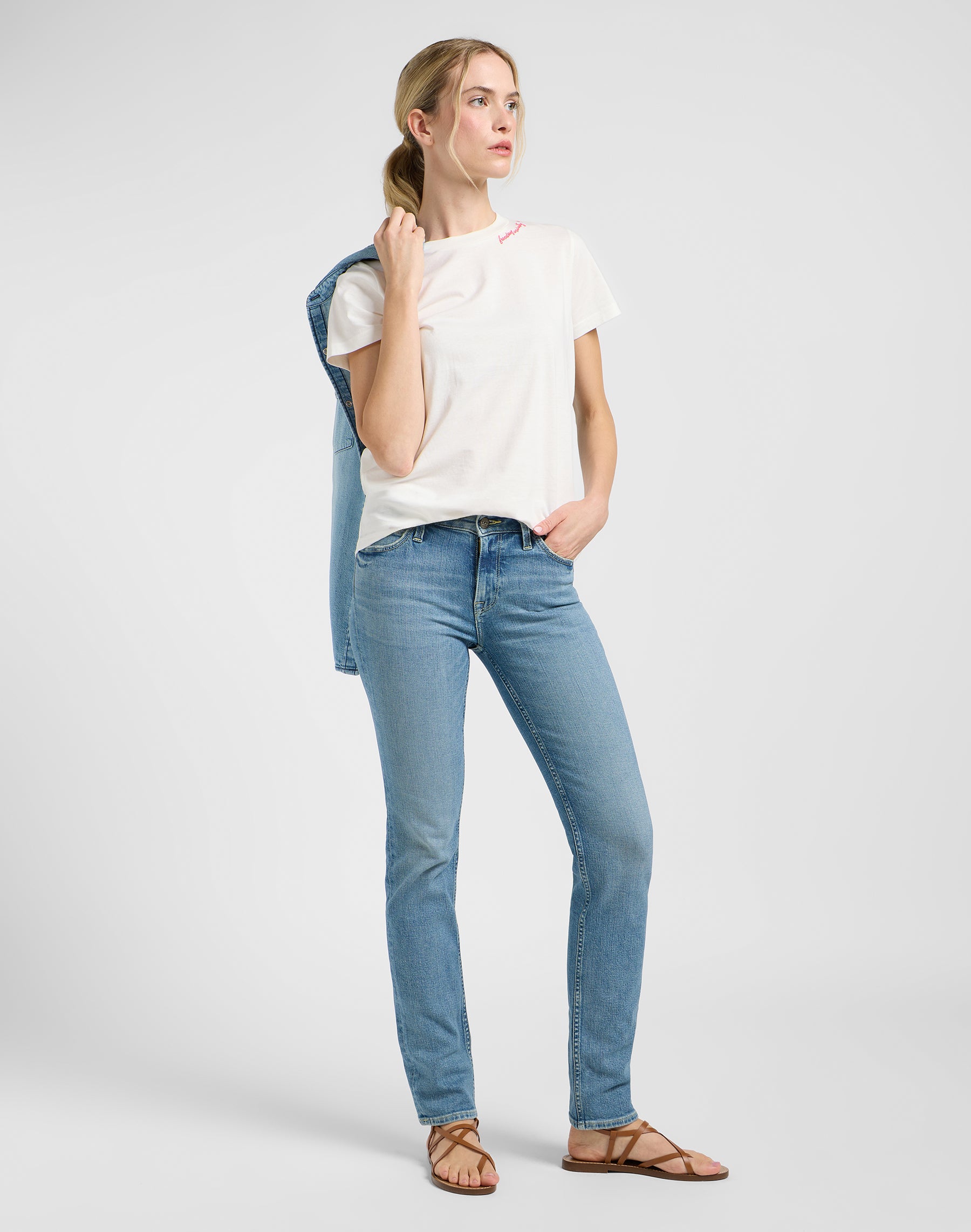 Elly in Ciel nuageux Jeans Lee