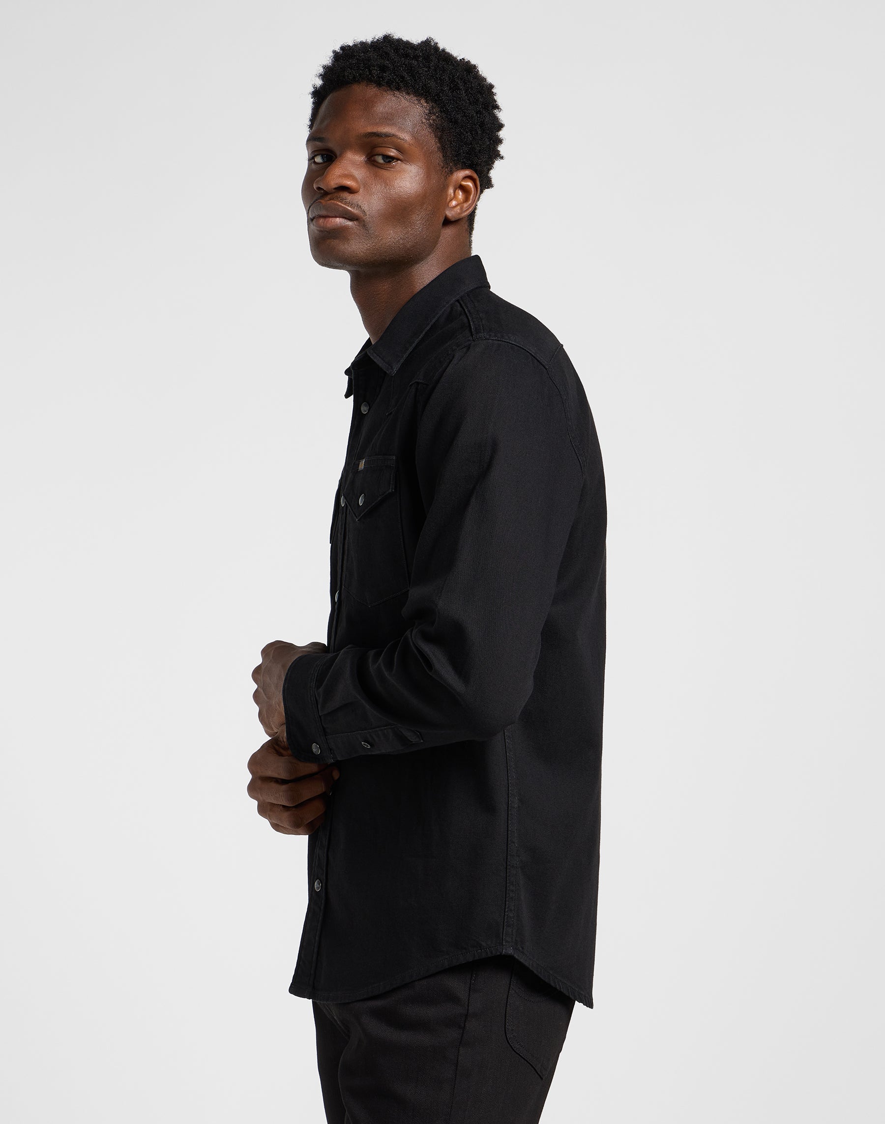 Western classique noire Chemises Lee