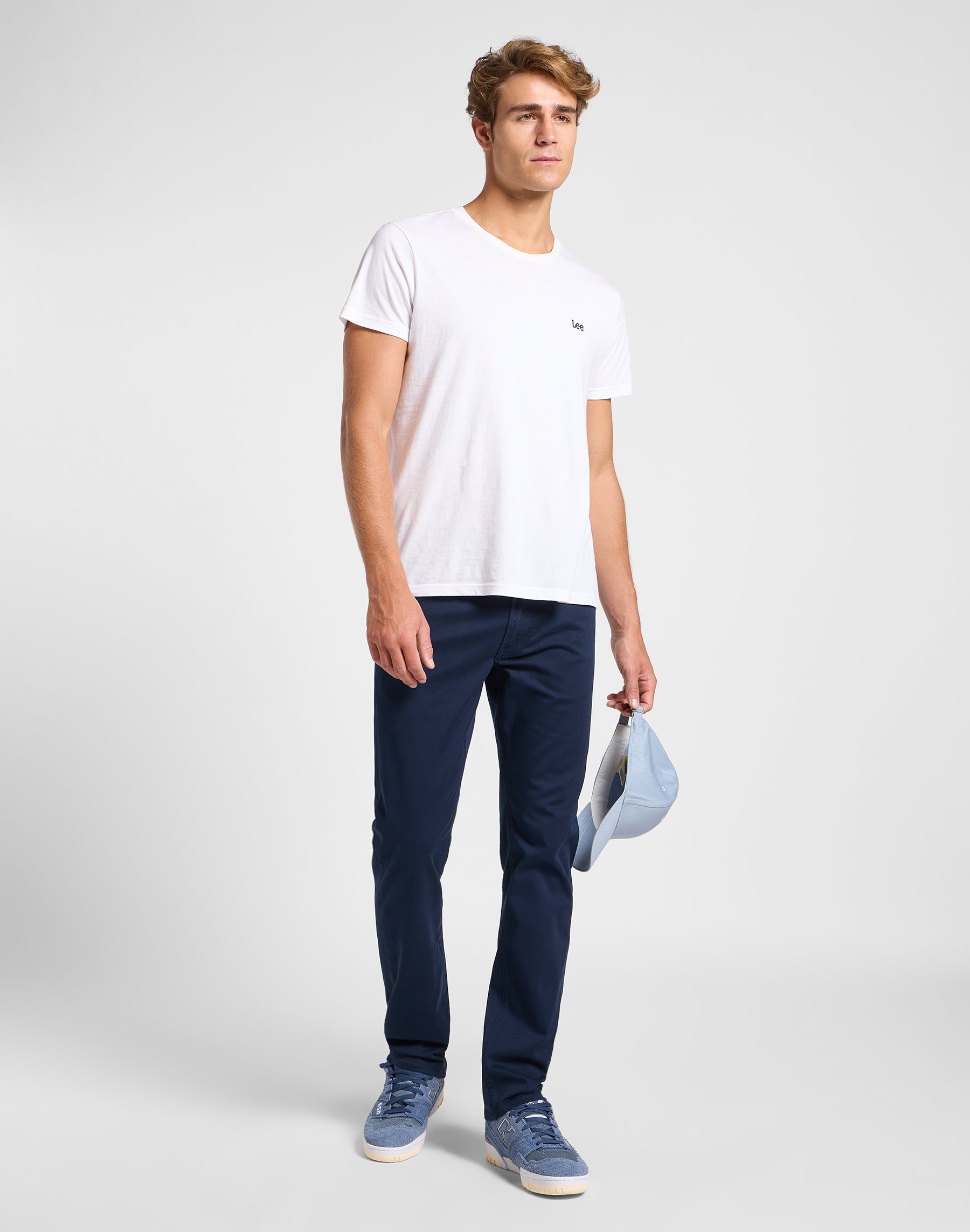 Daren Zip Fly en pantalon Rivet Navy Lee