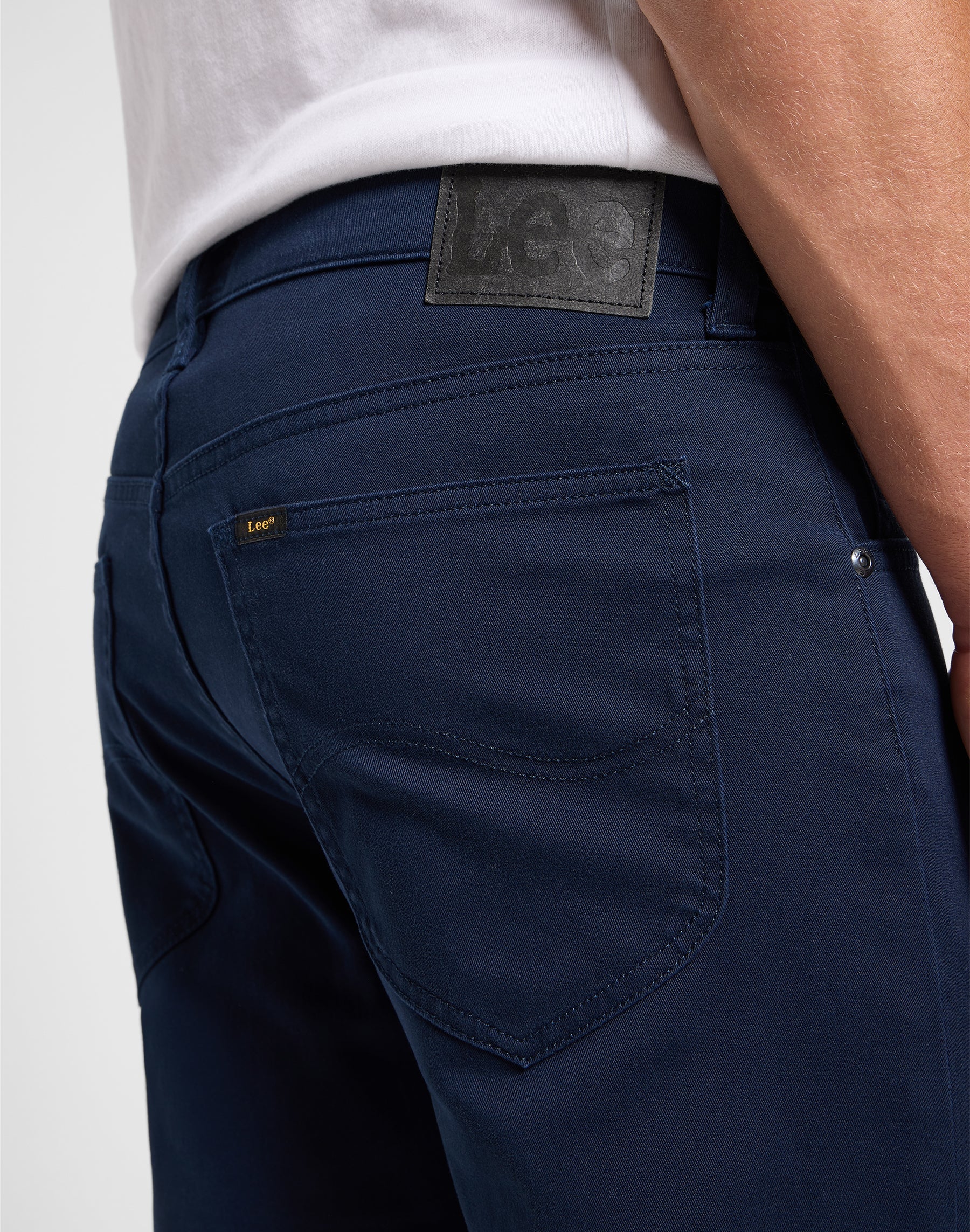 Daren Zip Fly en pantalon Rivet Navy Lee