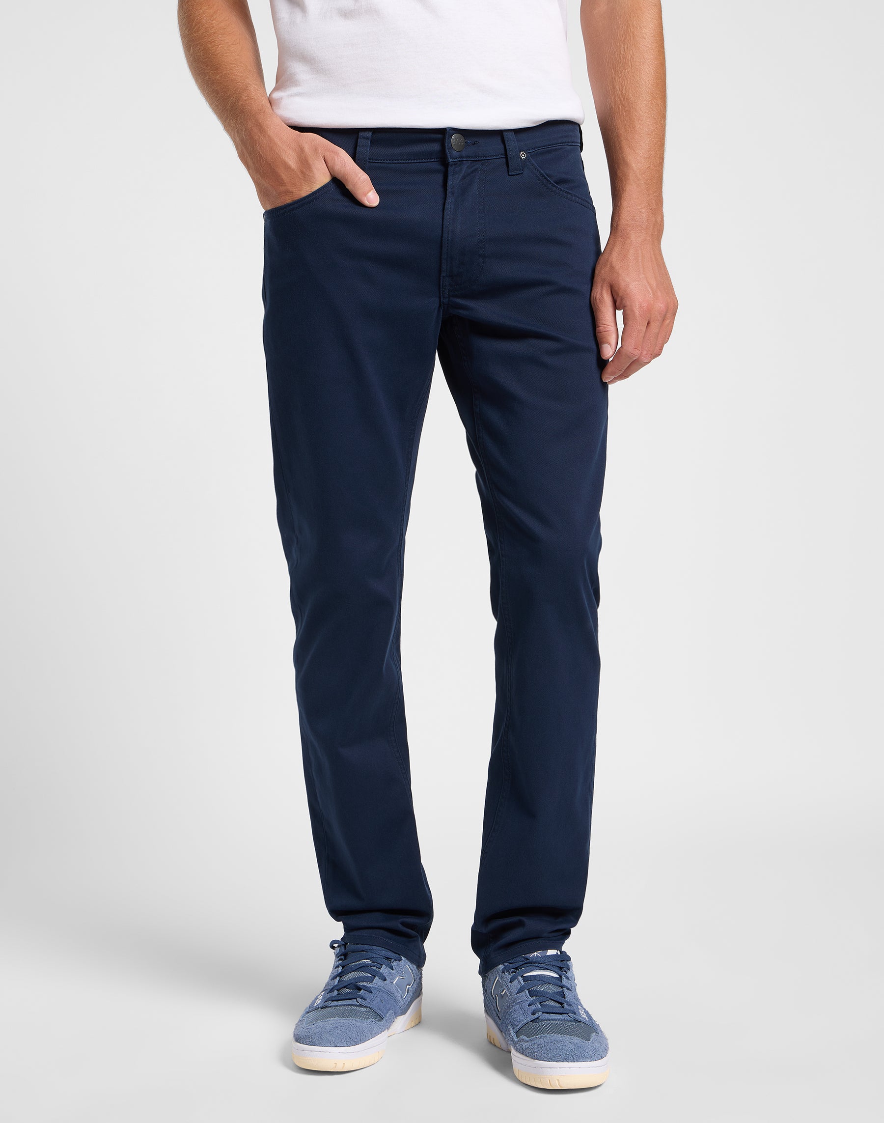 Daren Zip Fly en pantalon Rivet Navy Lee