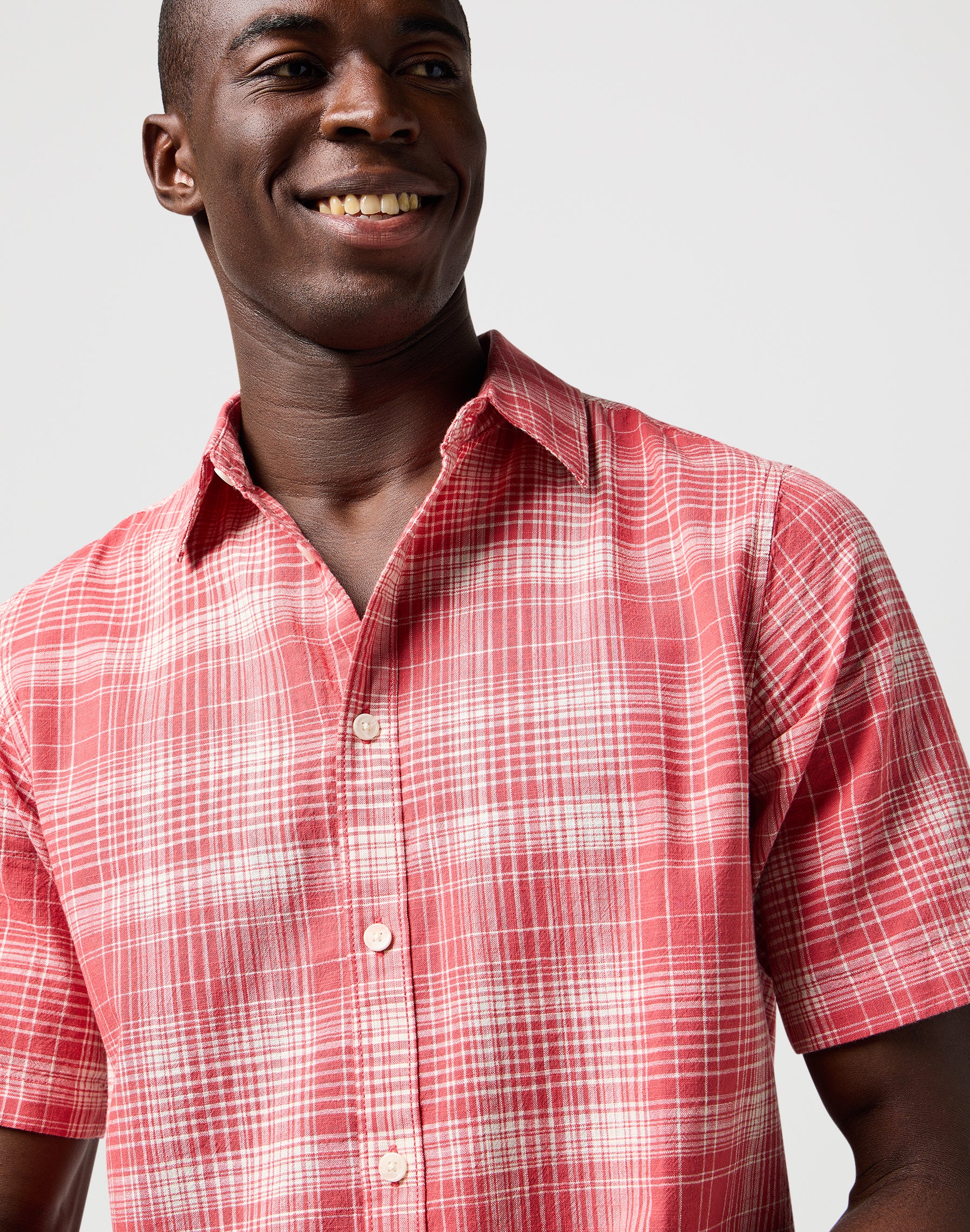 Ss Shirt in Red Chemises Wrangler