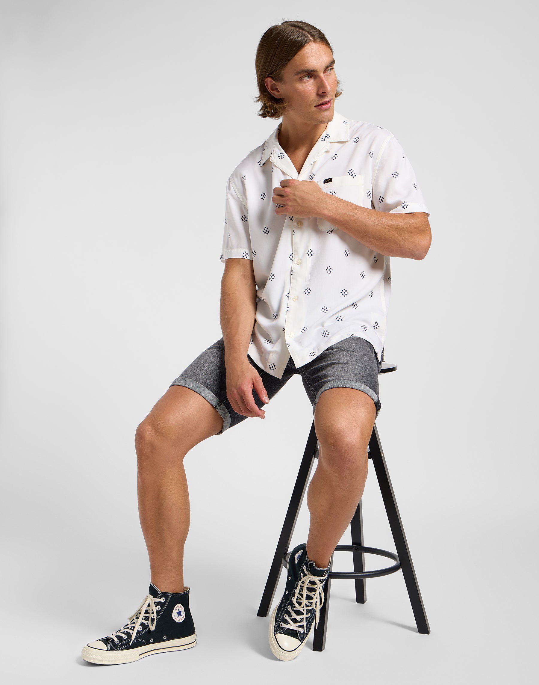 Resort Shirt en écru Chemises Lee