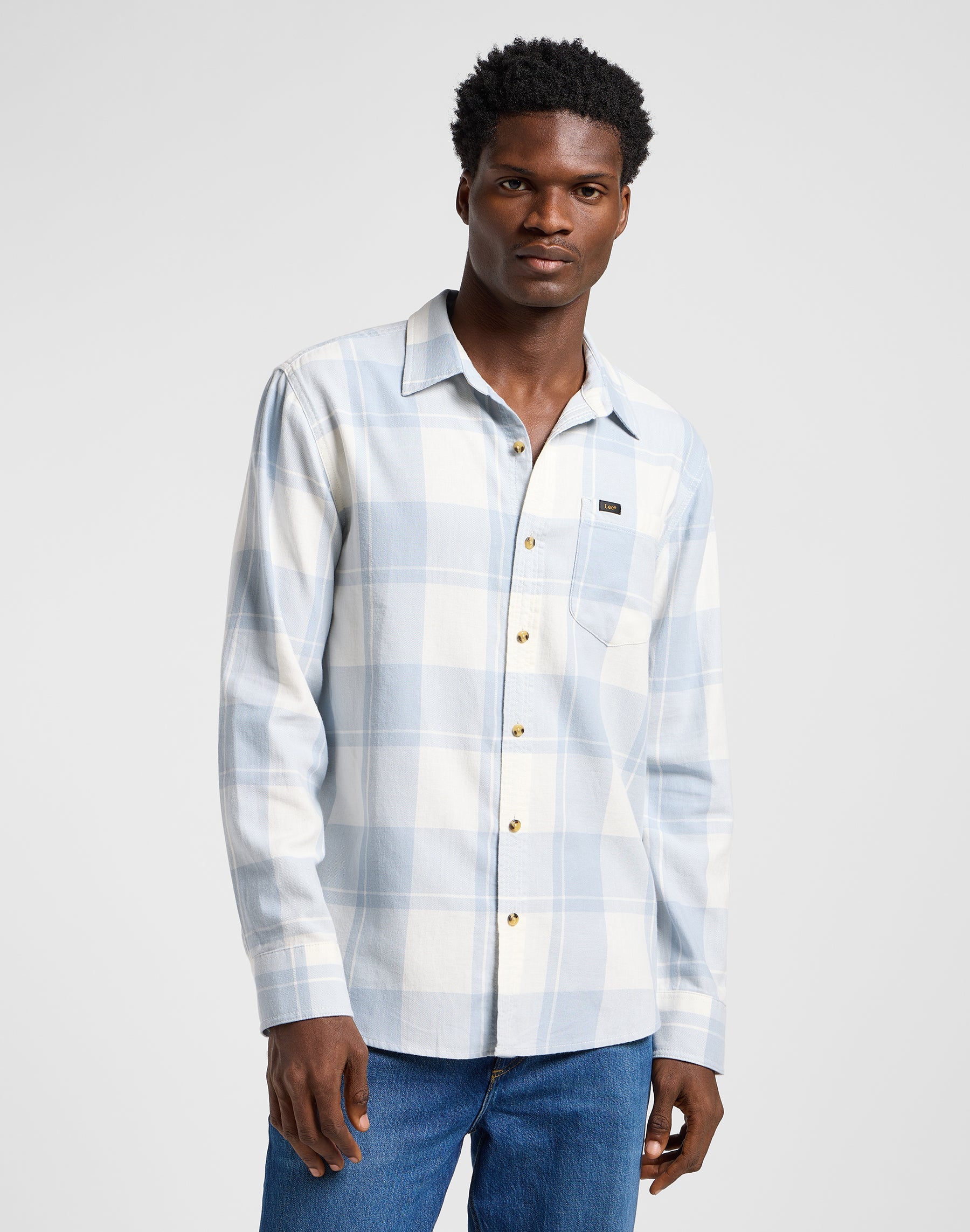 Chemise Mercantile in Ecru Concrete Chemises Lee