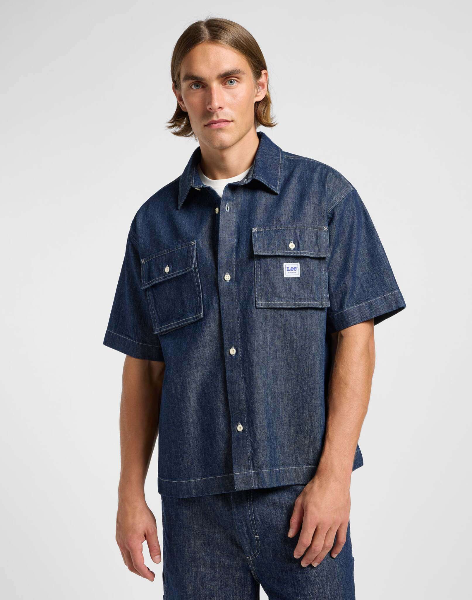 Chemise à manches courtes Workwear Shirt in Rinse Wash Chemises Lee