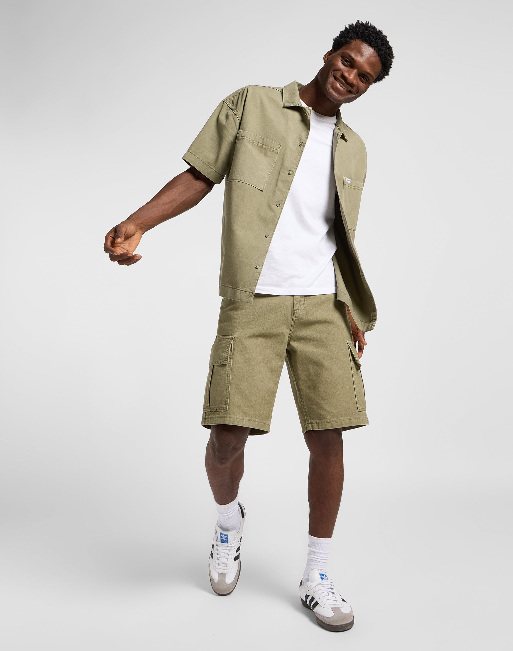 Short Cargo en vert mercantile Shorts Lee