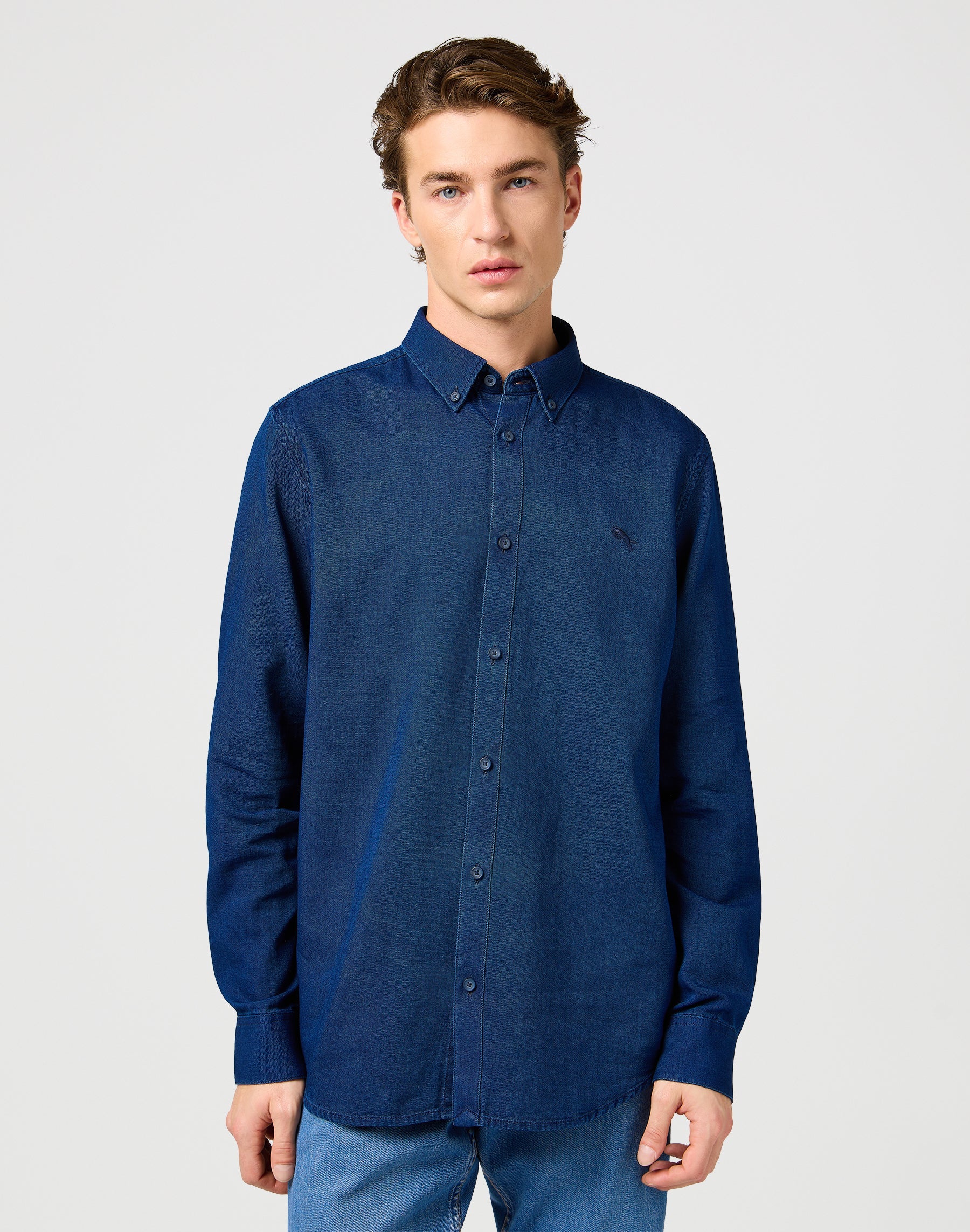 Chemise Oxford en indigo Chemises Oxford Wrangler