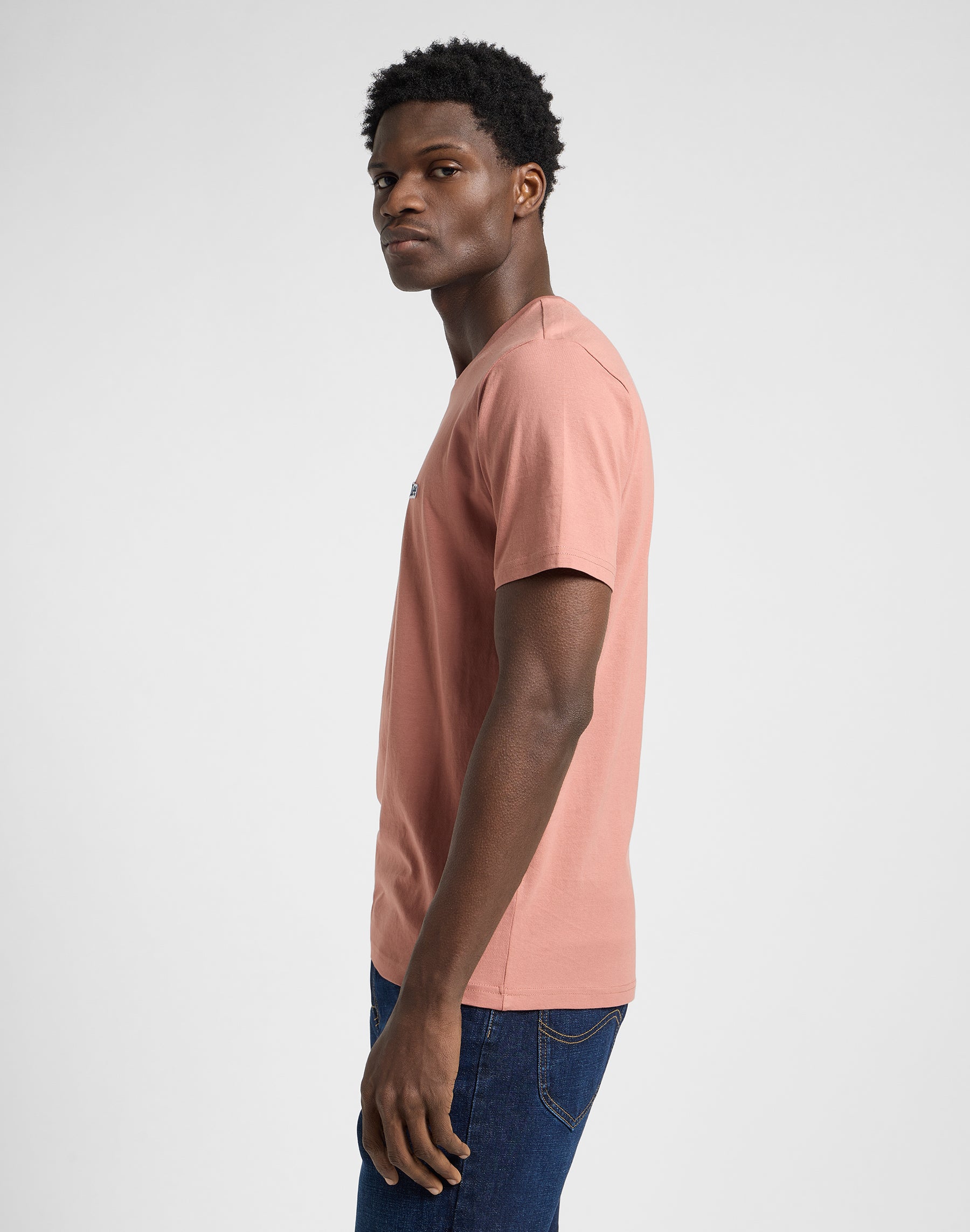 Ss Patch Logo Tee in Sépia T-shirts Lee