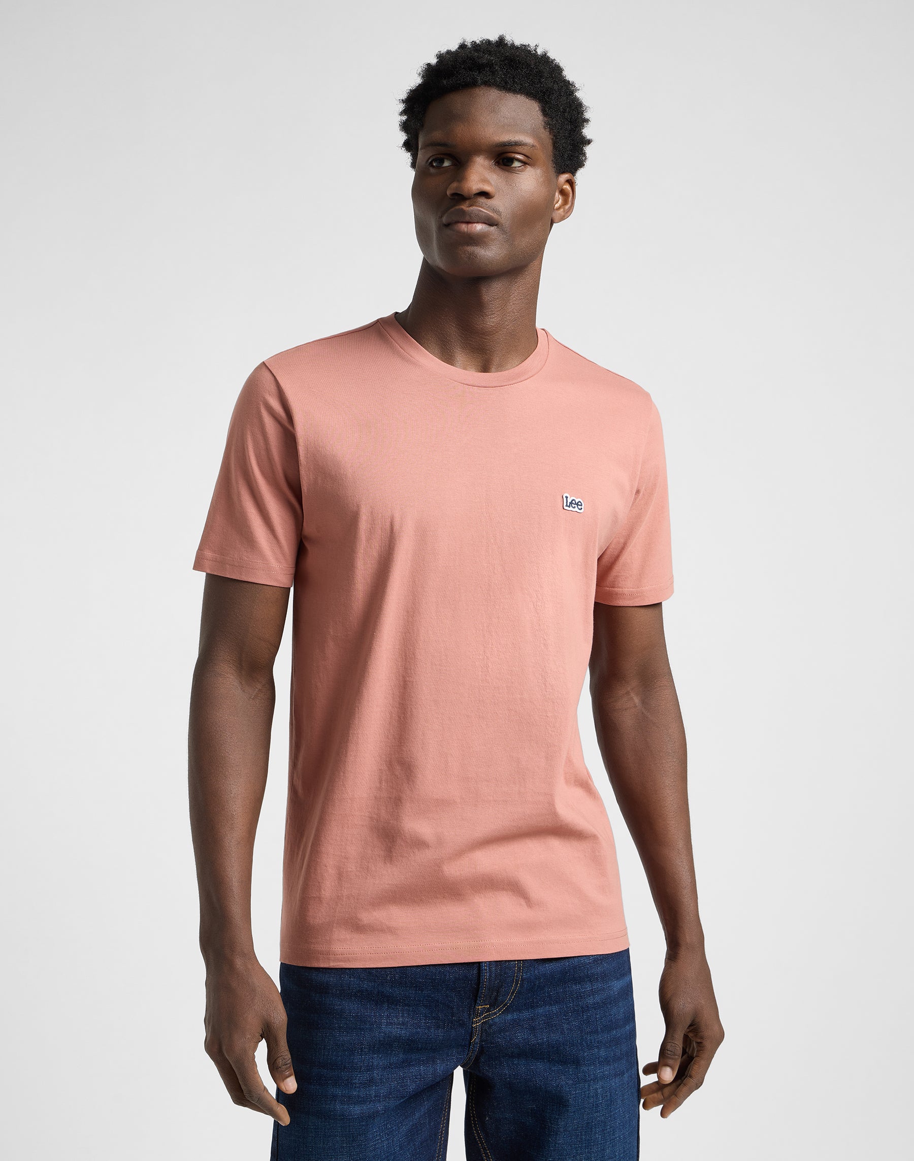Ss Patch Logo Tee in Sépia T-shirts Lee