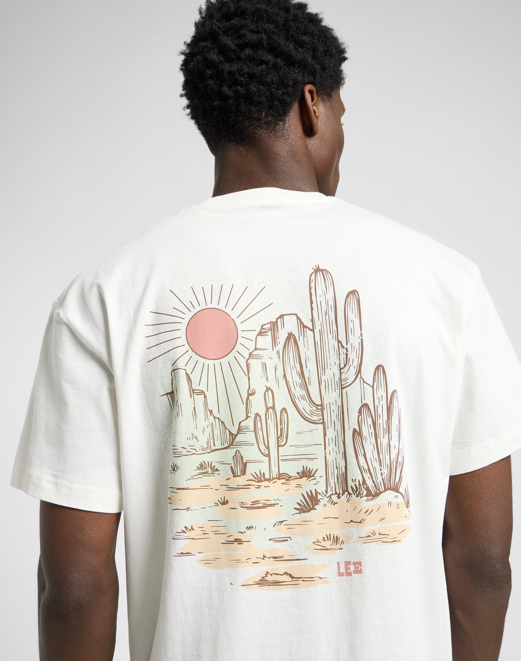 Tee-shirt Relaxed Graphic en écru T-shirts Lee