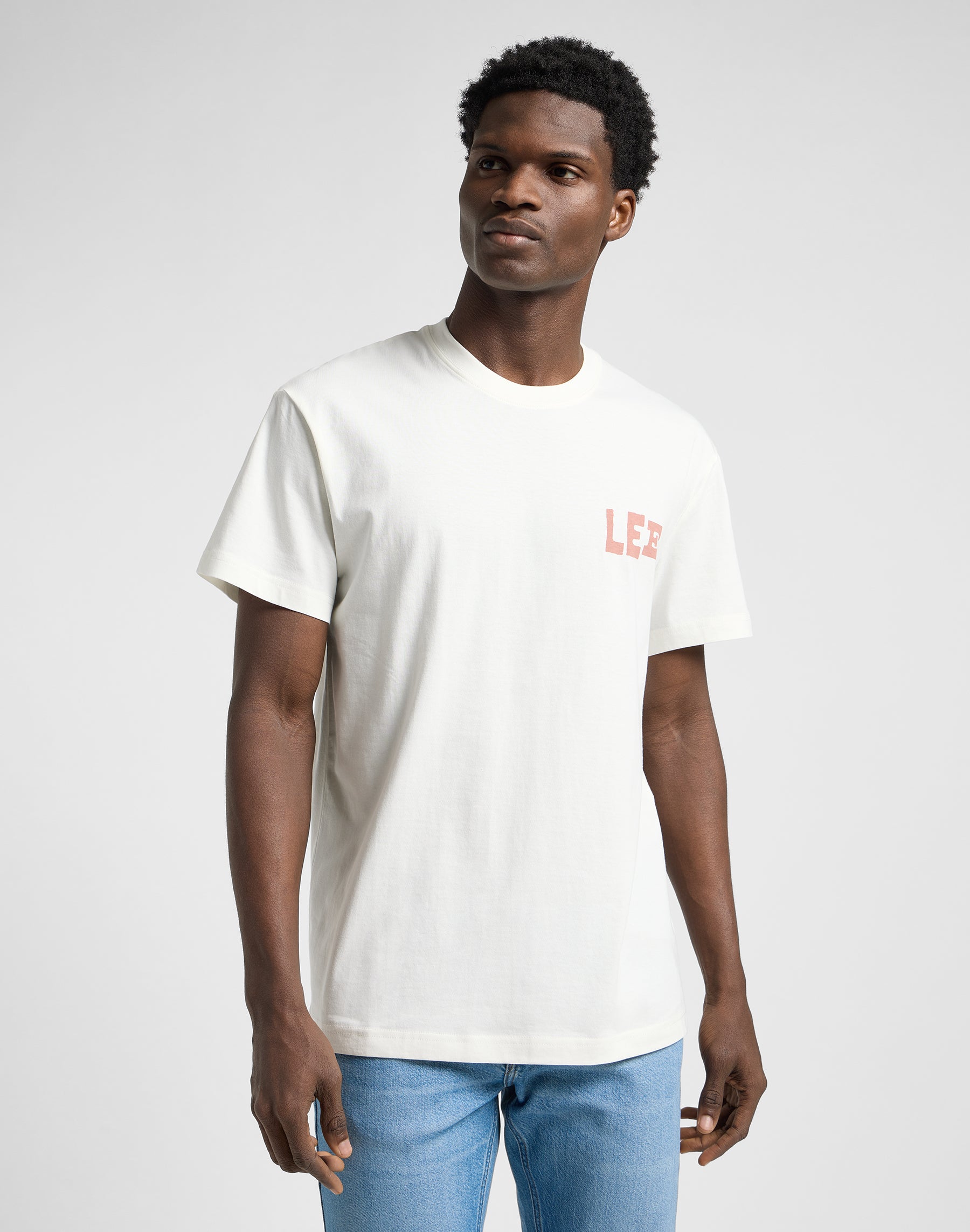 Tee-shirt Relaxed Graphic en écru T-shirts Lee