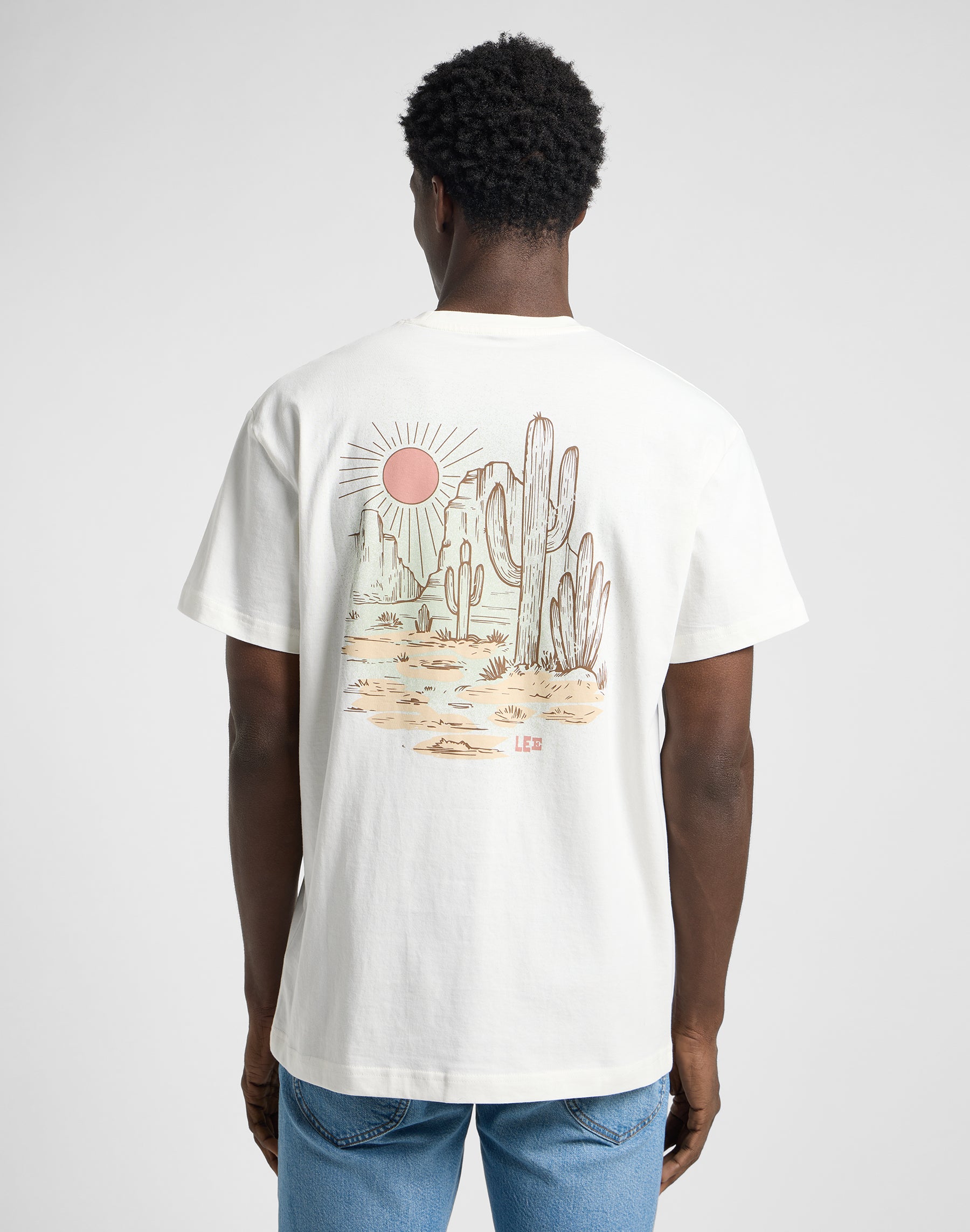 Tee-shirt Relaxed Graphic en écru T-shirts Lee
