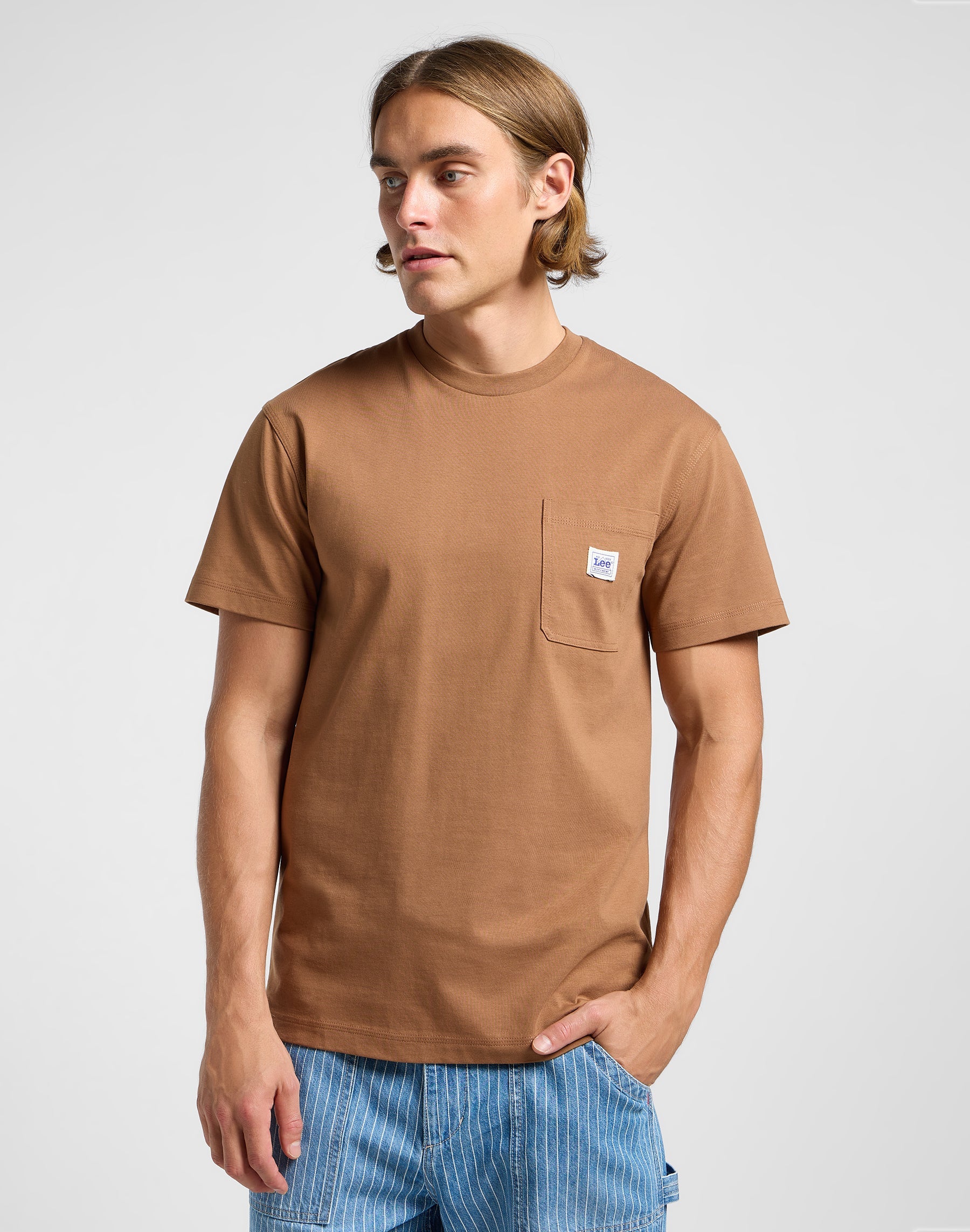 Tee Ww Pocket dans T-shirts Burlwood Lee