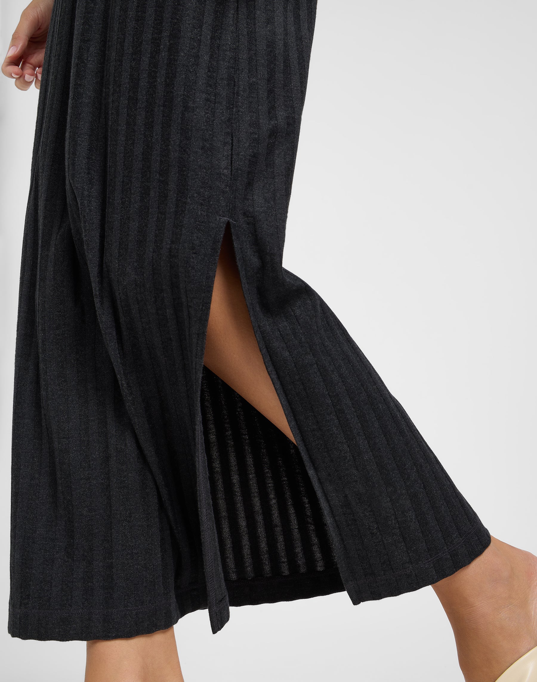 Rib Tank Dress in Black Robes Lee