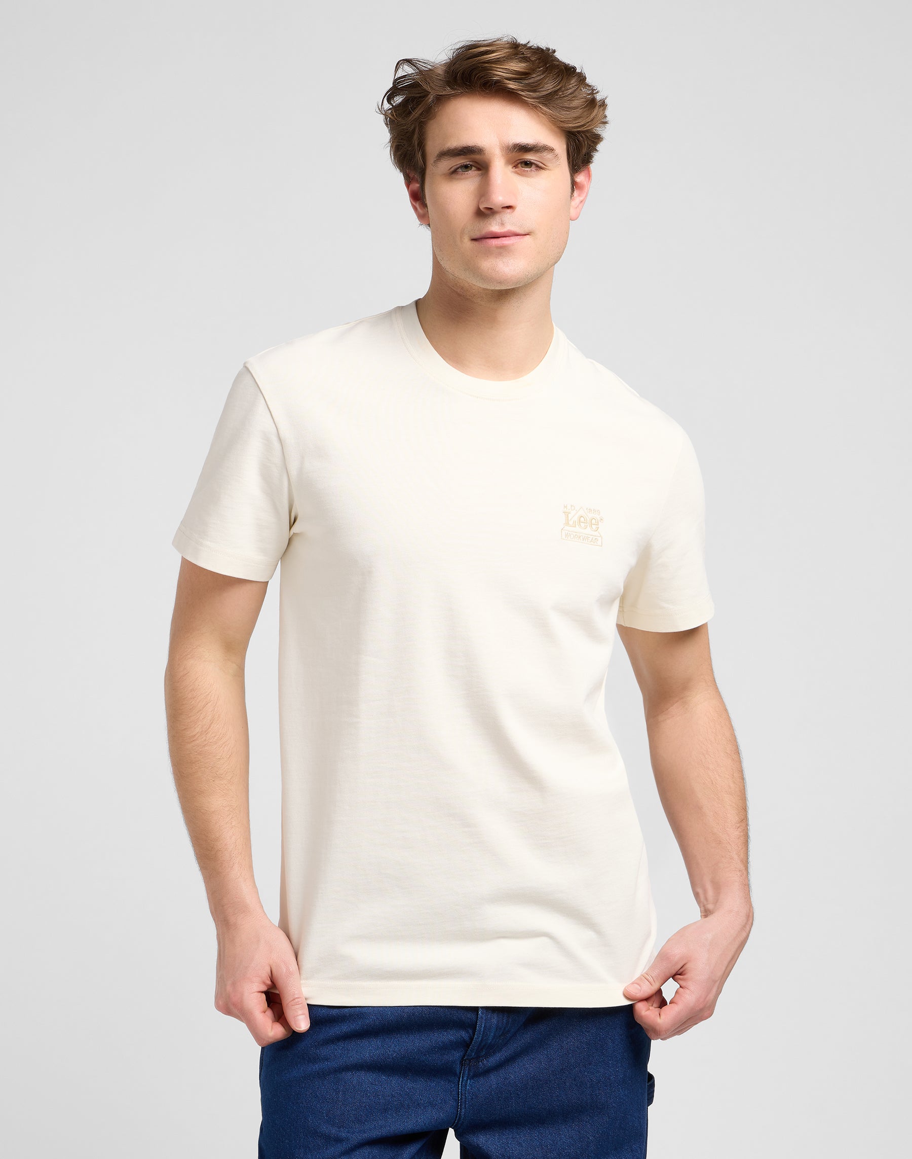 Tee Ww Essential en écru T-shirts Lee