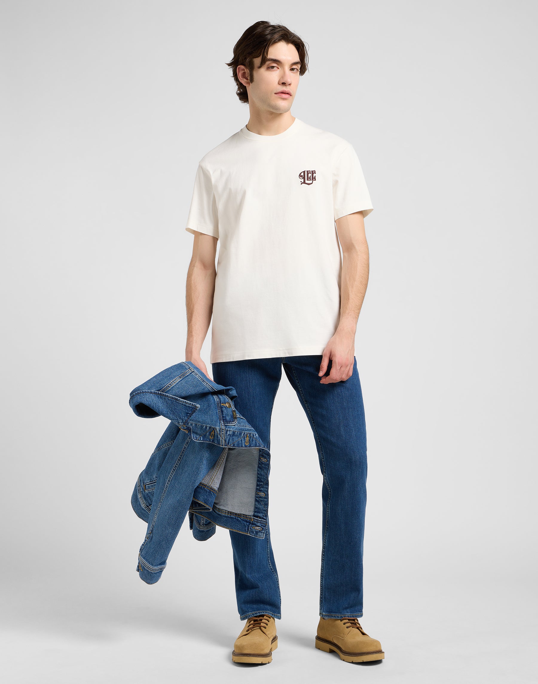 Tee-shirt Relaxed Graphic en écru T-shirts Lee