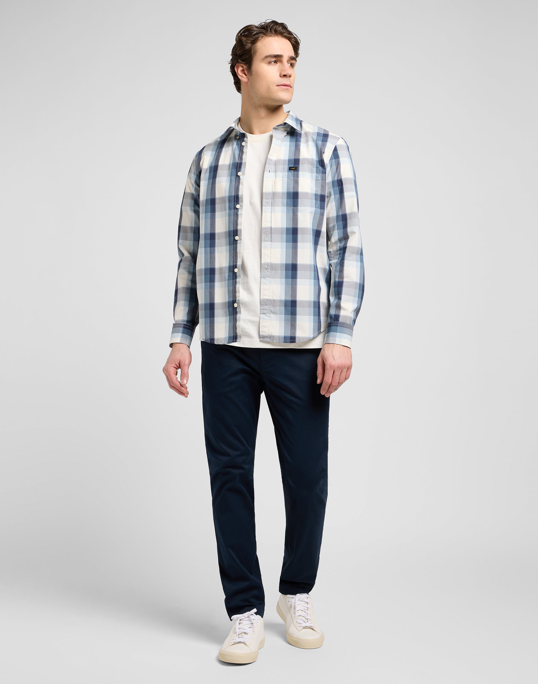Lee Button Down in Vintage Blue Ombre Chemises Lee
