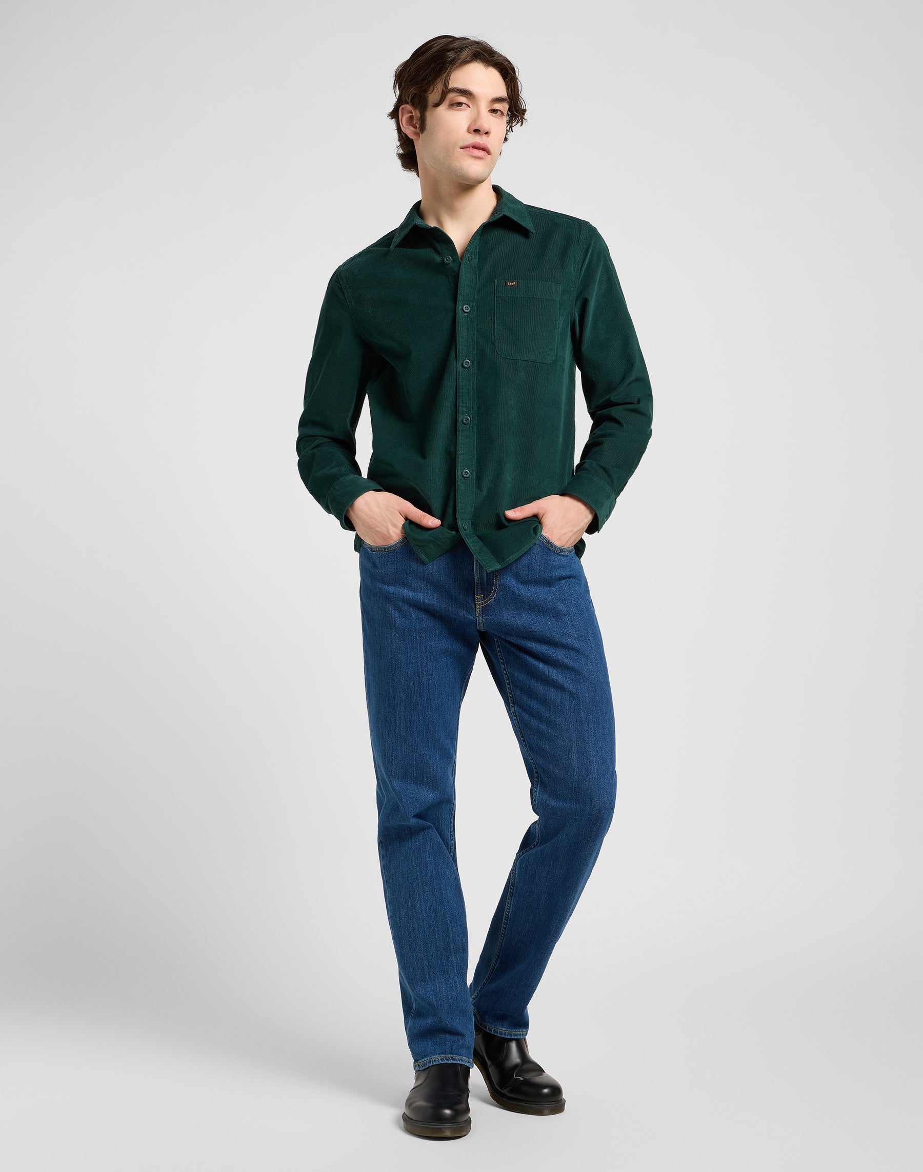 Leesure Shirt in Jade Forest Chemises Lee
