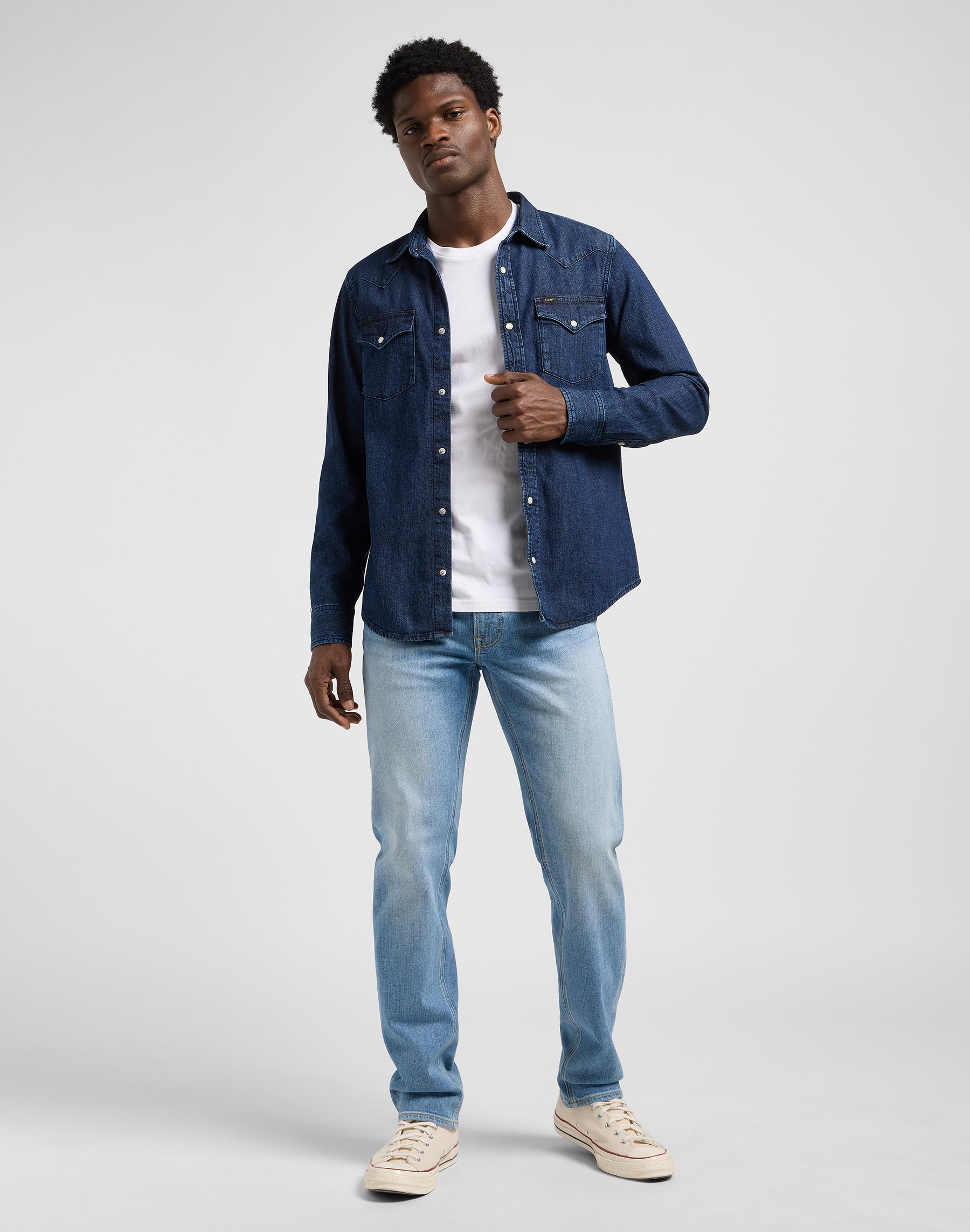 Chemise Regular Western in Rinse Chemises Lee