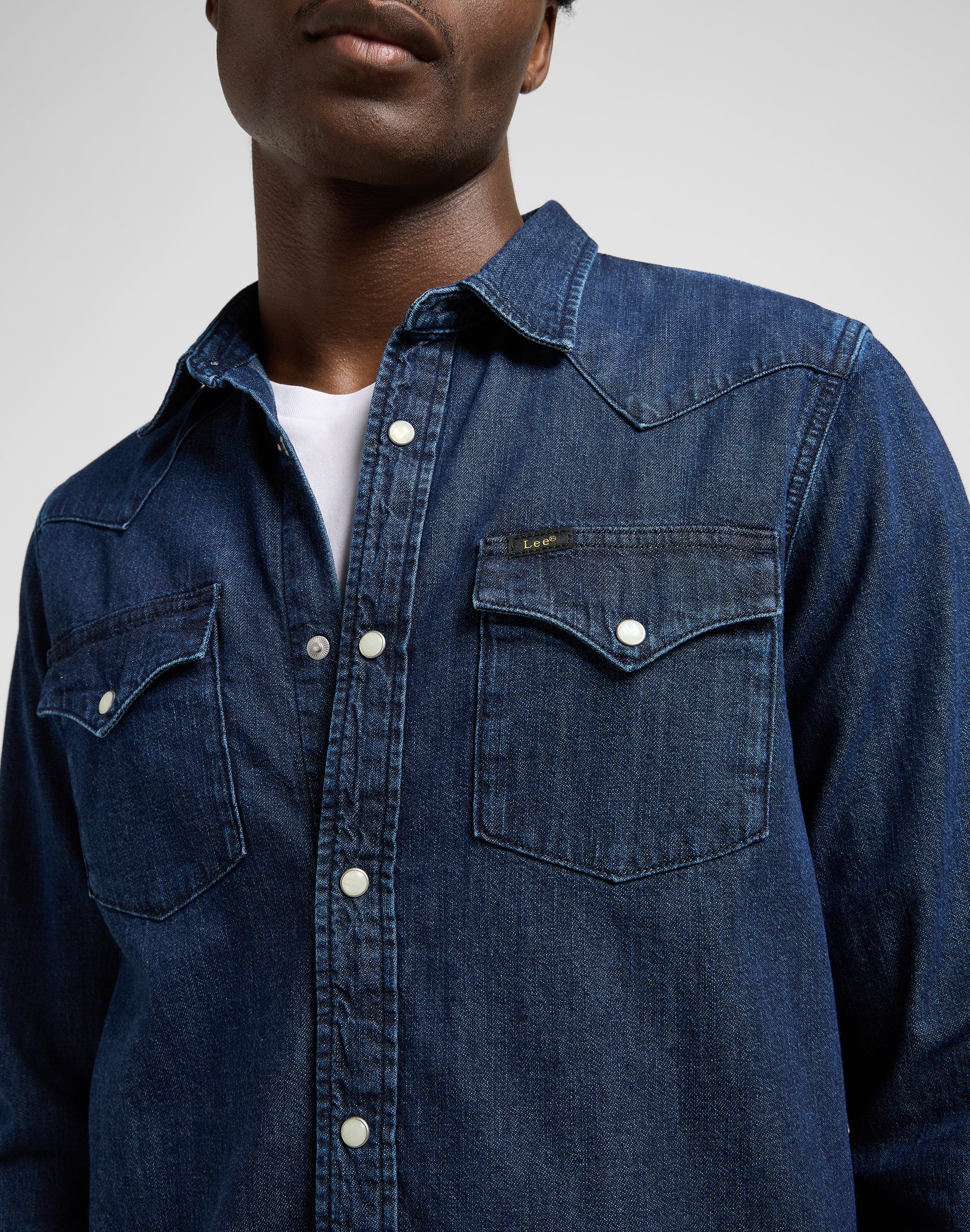 Chemise Regular Western in Rinse Chemises Lee