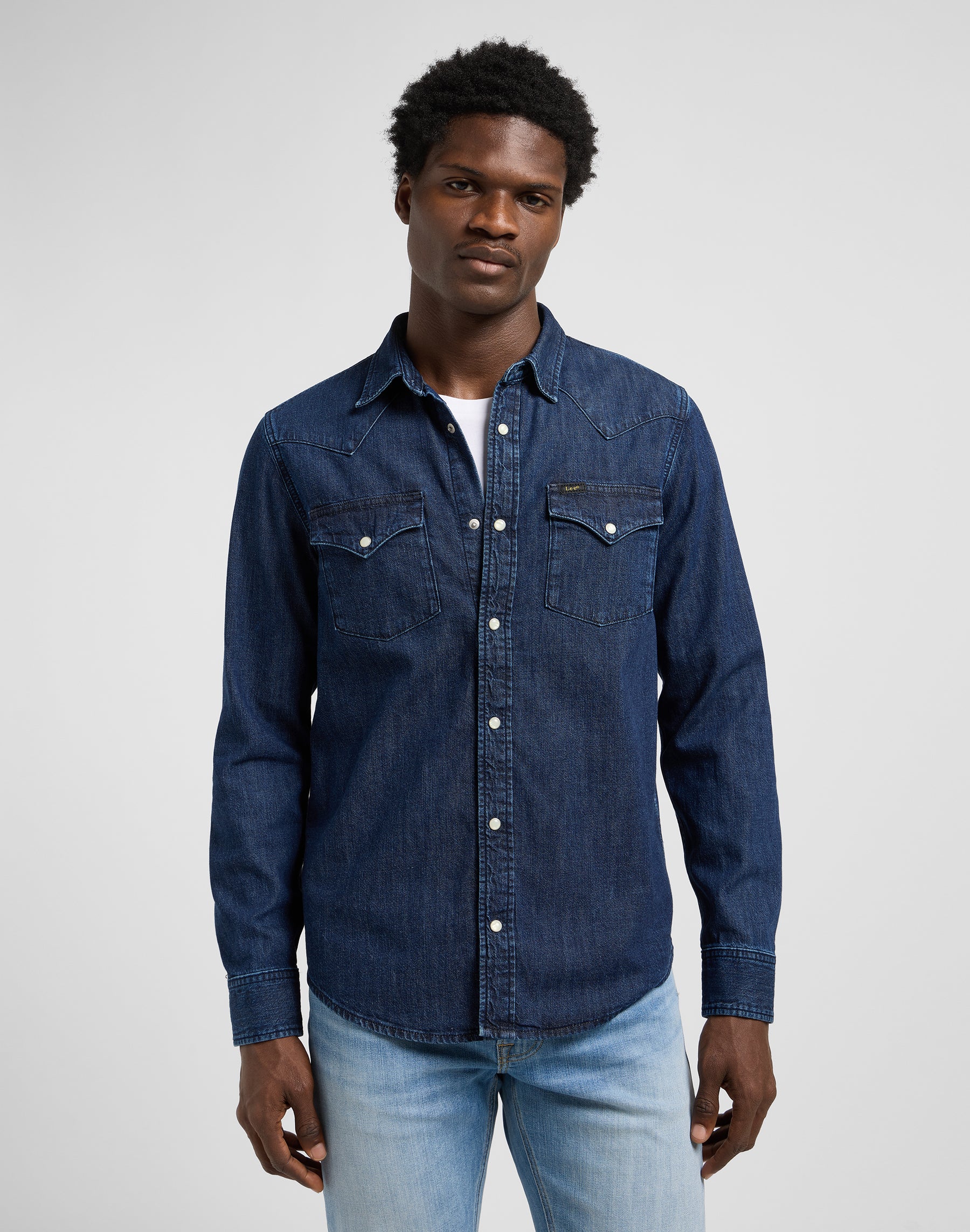 Chemise Regular Western in Rinse Chemises Lee