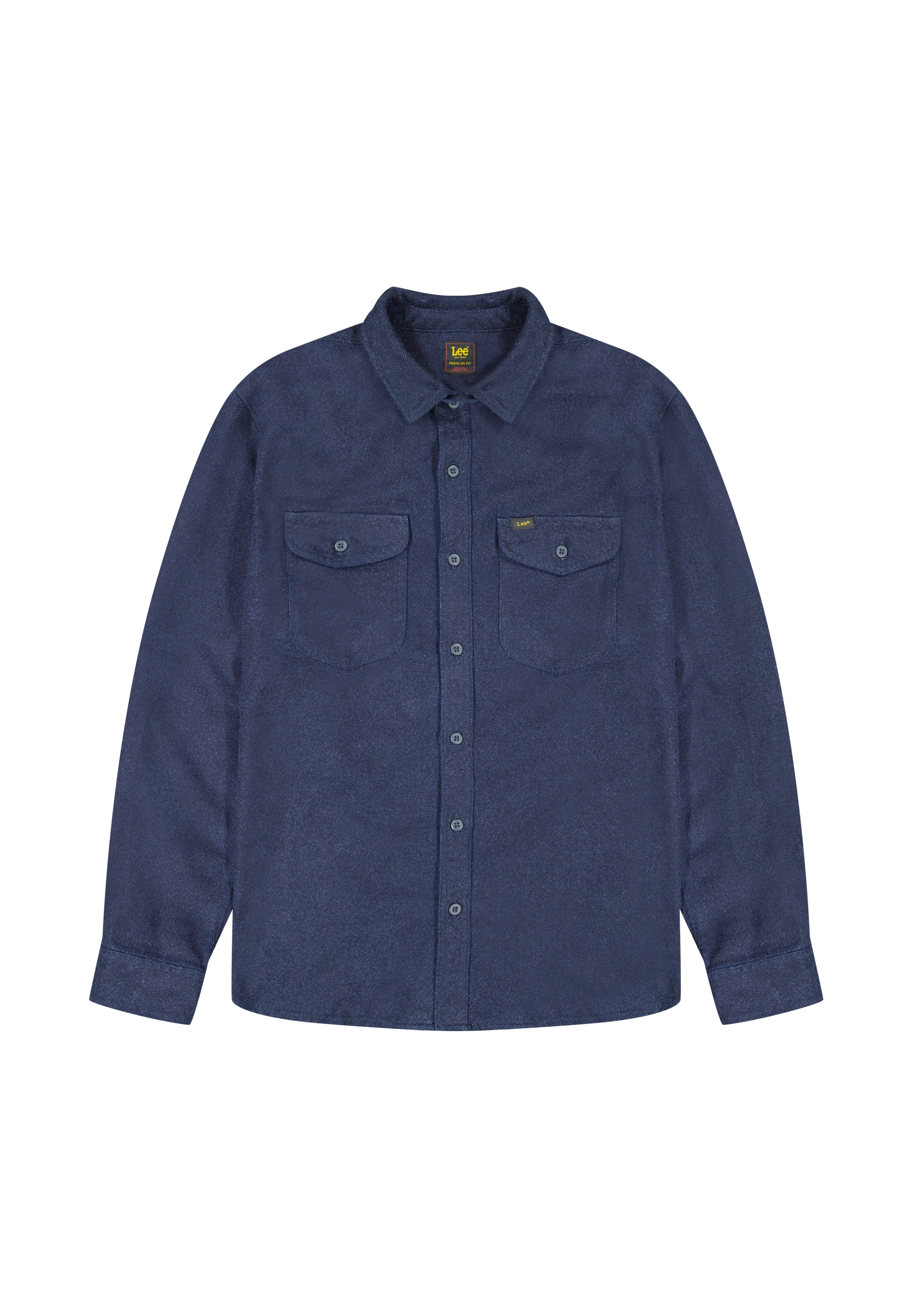 Chemise de travail en Indigo Jaspe
