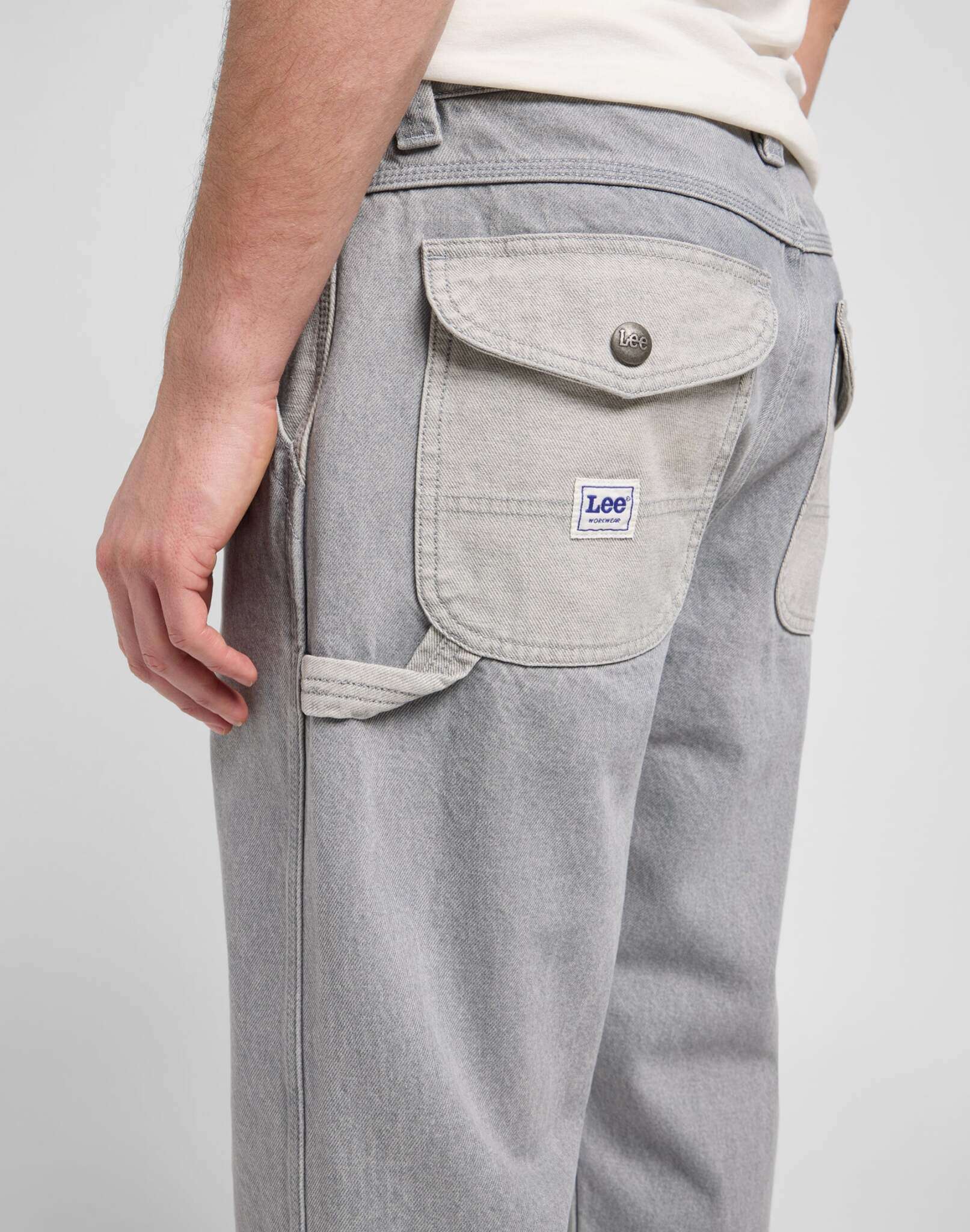 Slouchy Str Carpenter en Gemini Grey Jeans Lee