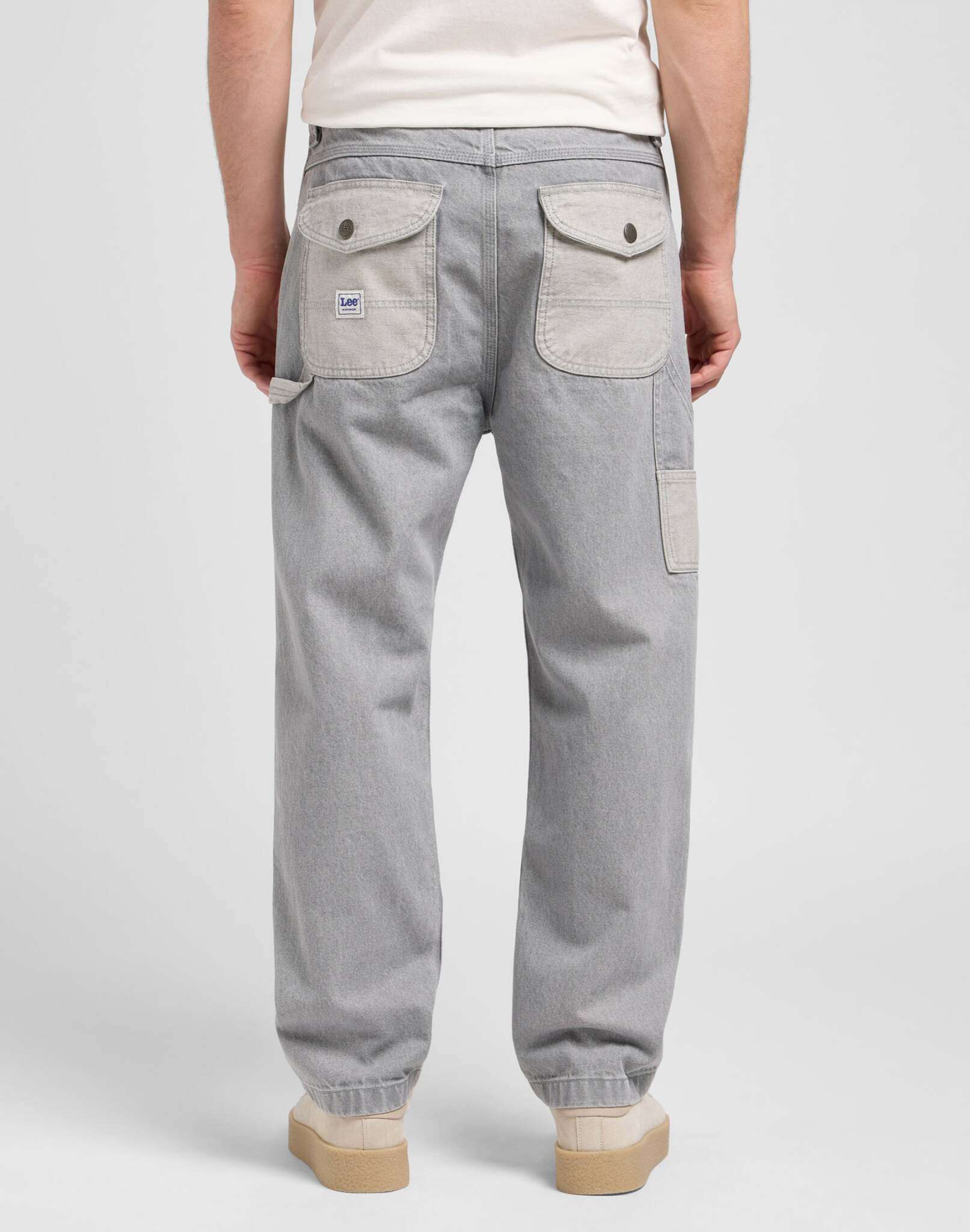 Slouchy Str Carpenter en Gemini Grey Jeans Lee