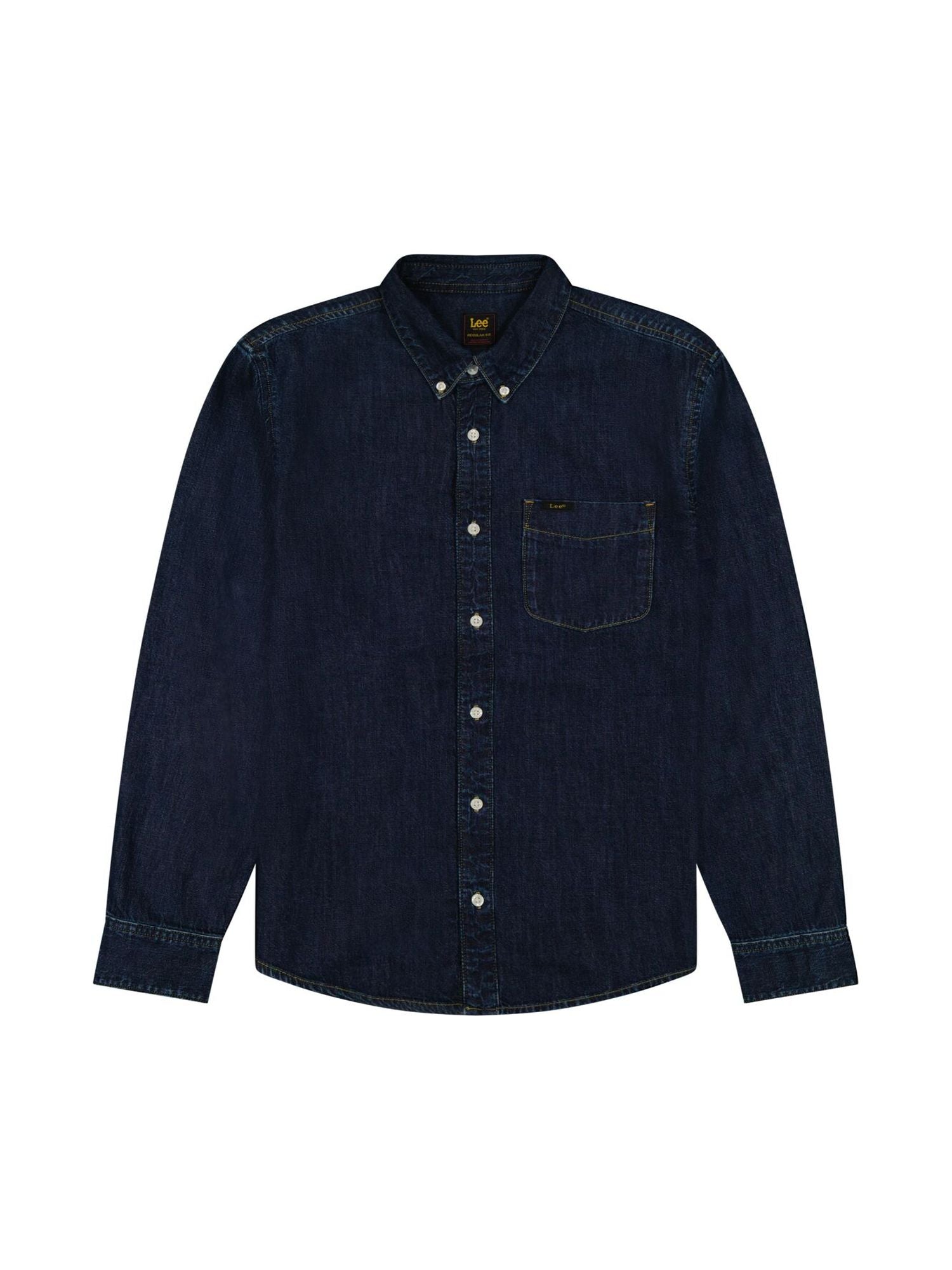Lee Button Down en Mid Stone 2