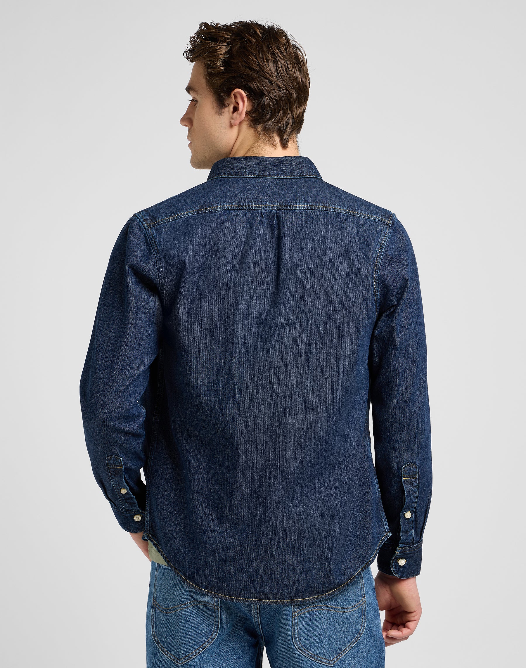 Lee Button Down in Mid Stone 2 Chemises Lee