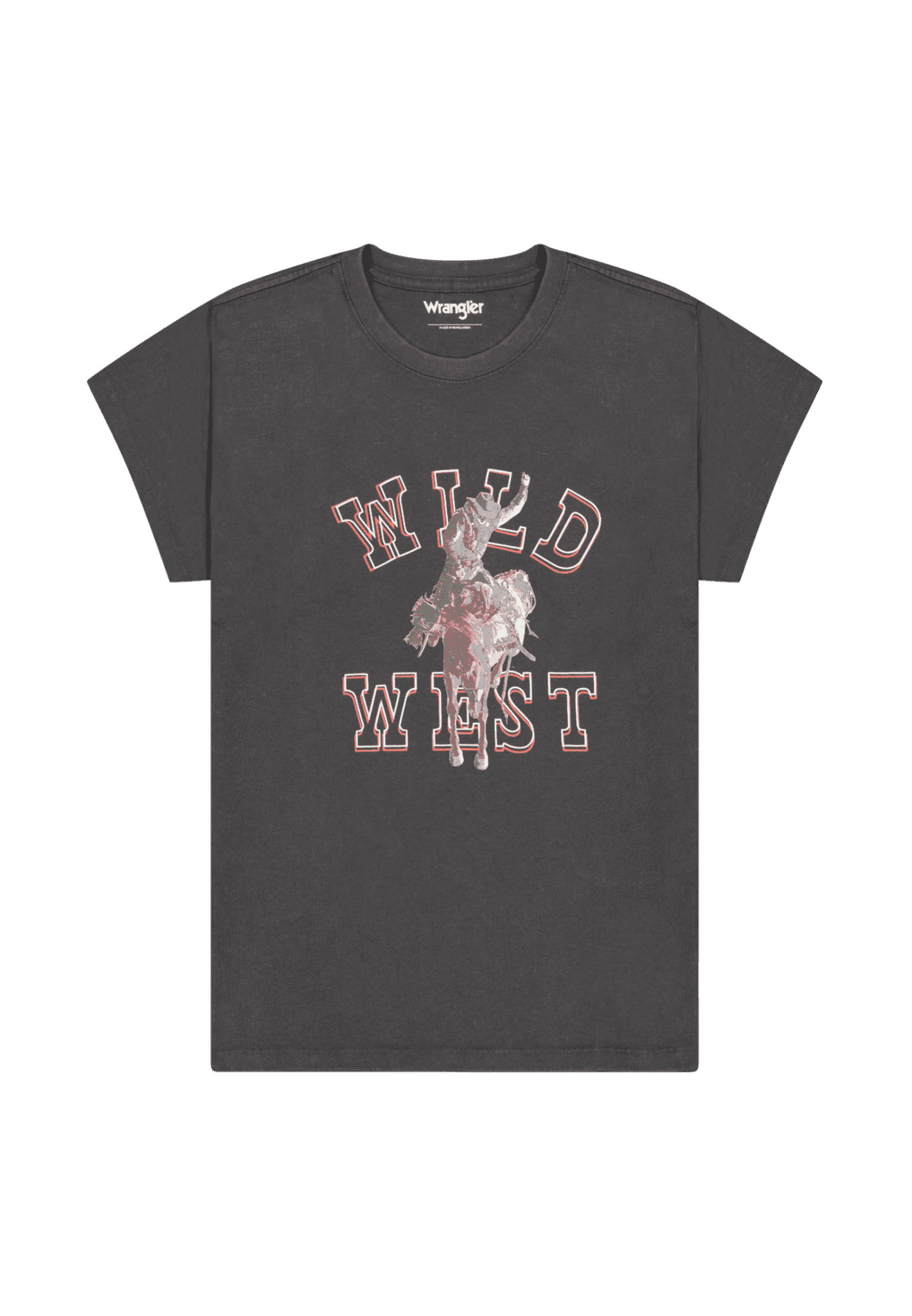 Shrunken Band Tee in Faded Black T-shirts Wrangler