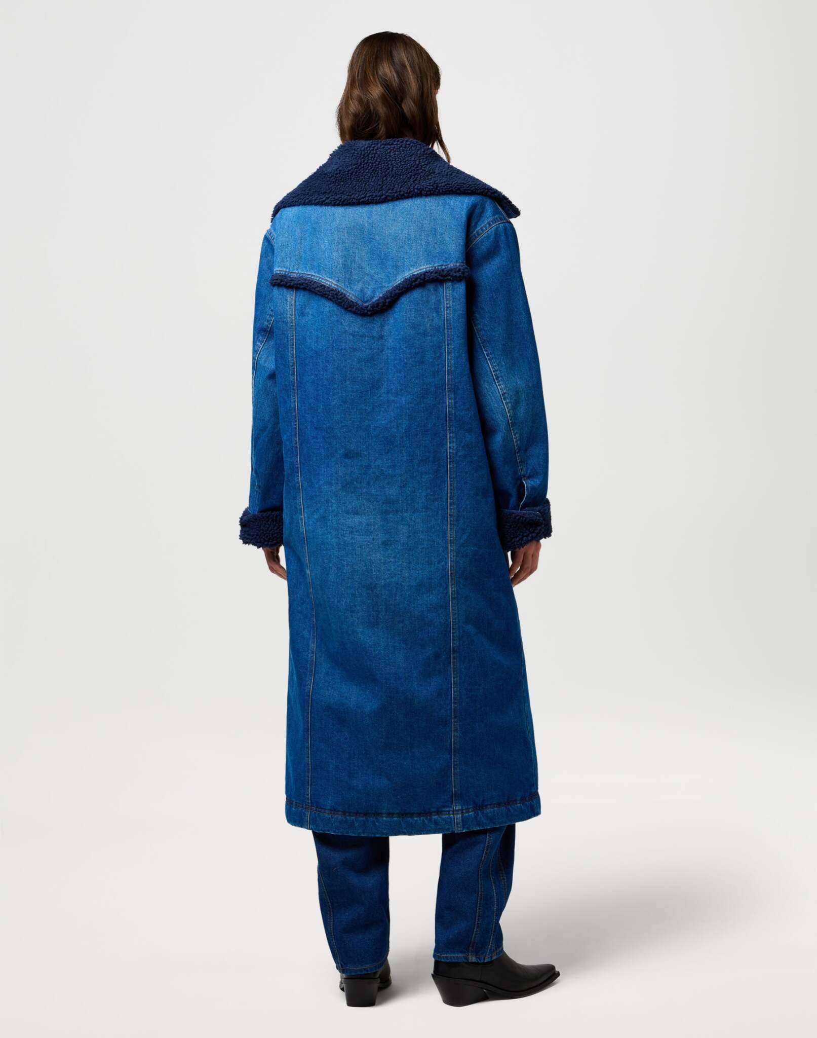 Wrange Coat in Sparkle Blue Vestes Wrangler