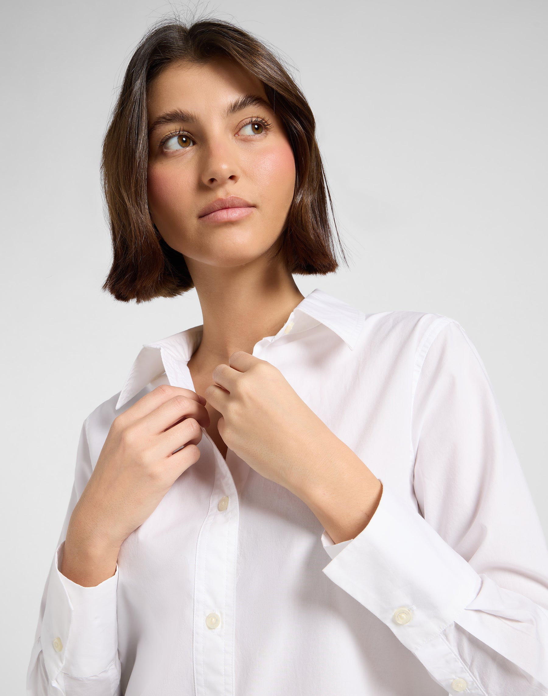 Classic Shirt in Bright White Chemises Lee
