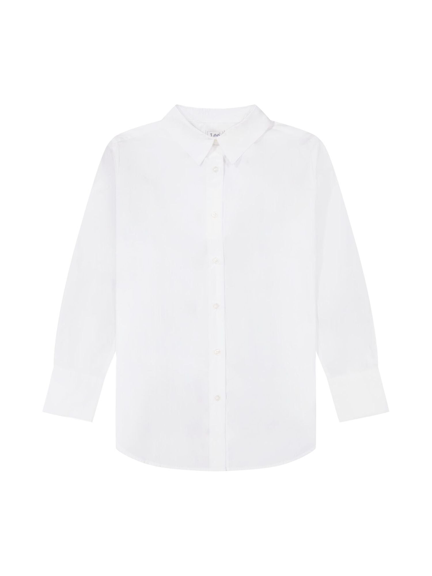 Chemise classique en blanc brillant