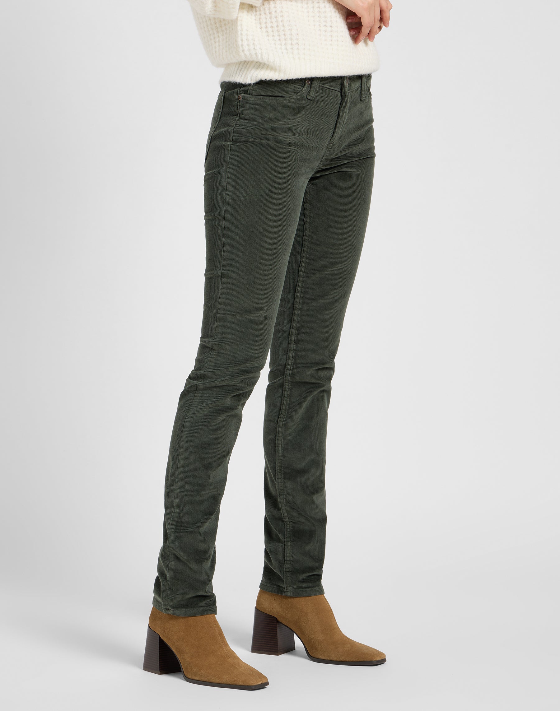 Marion en Olive Gray Pantalon Lee