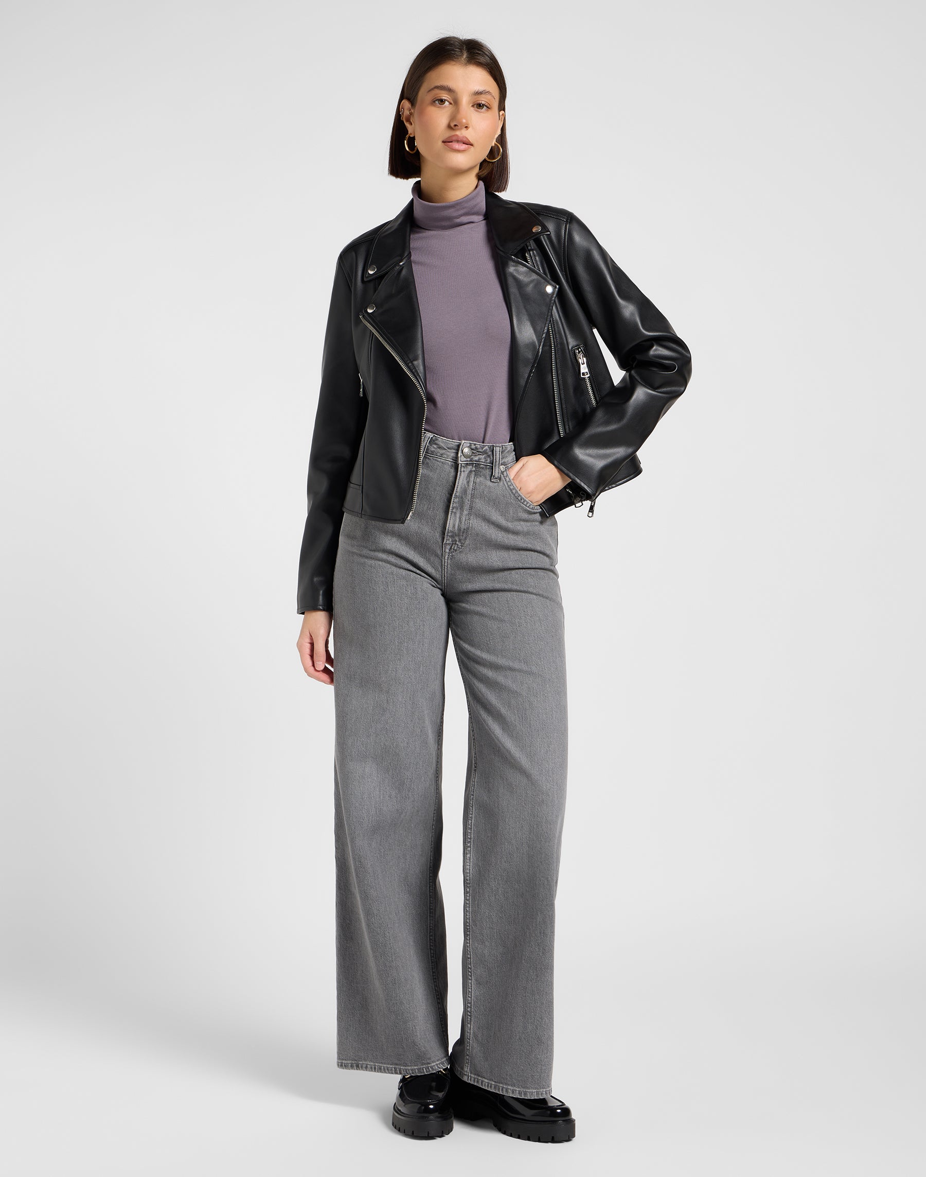Moto Jacket in Black Vestes Lee