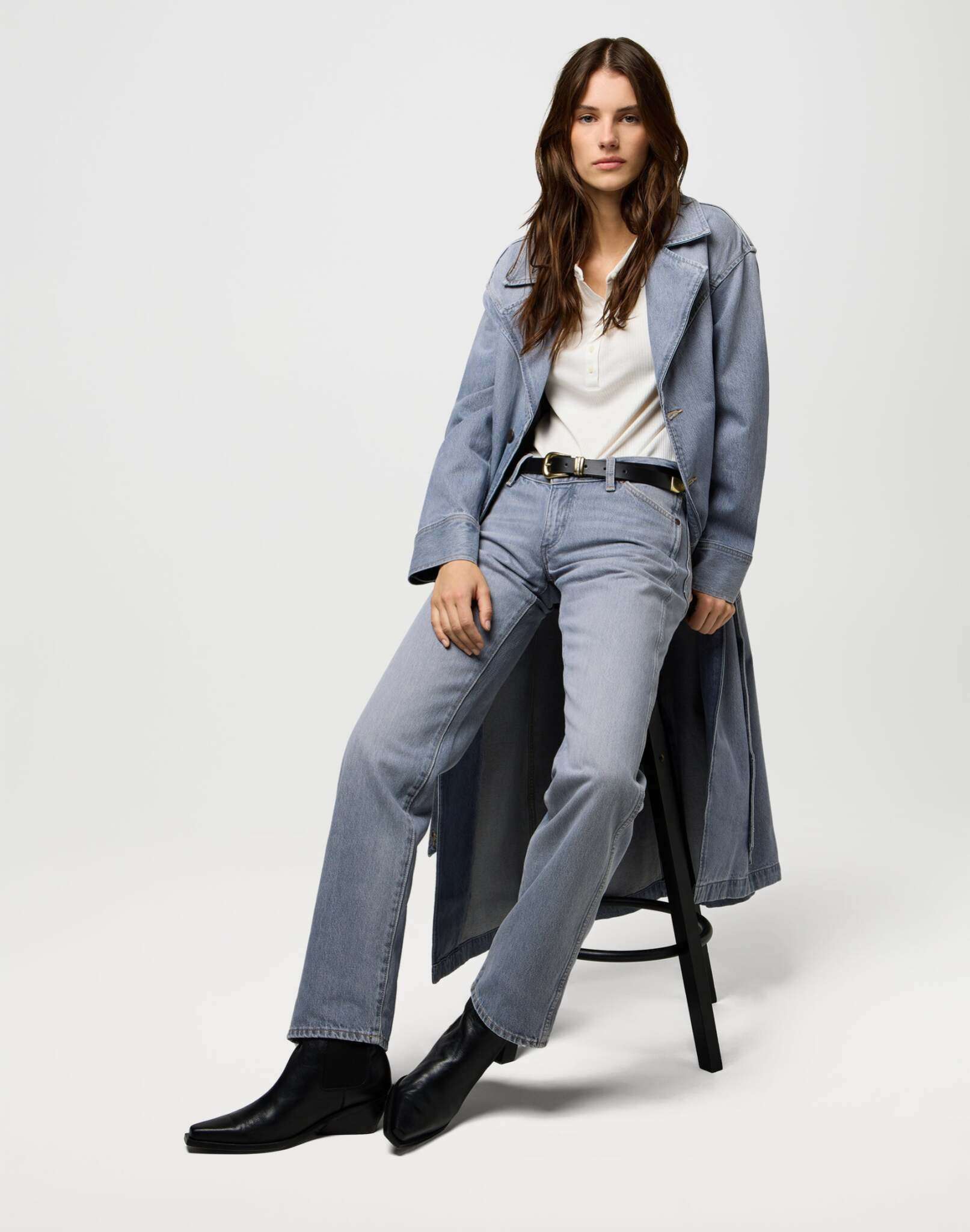 Jean cowboy Low Rise en jean Haute Haze Wrangler