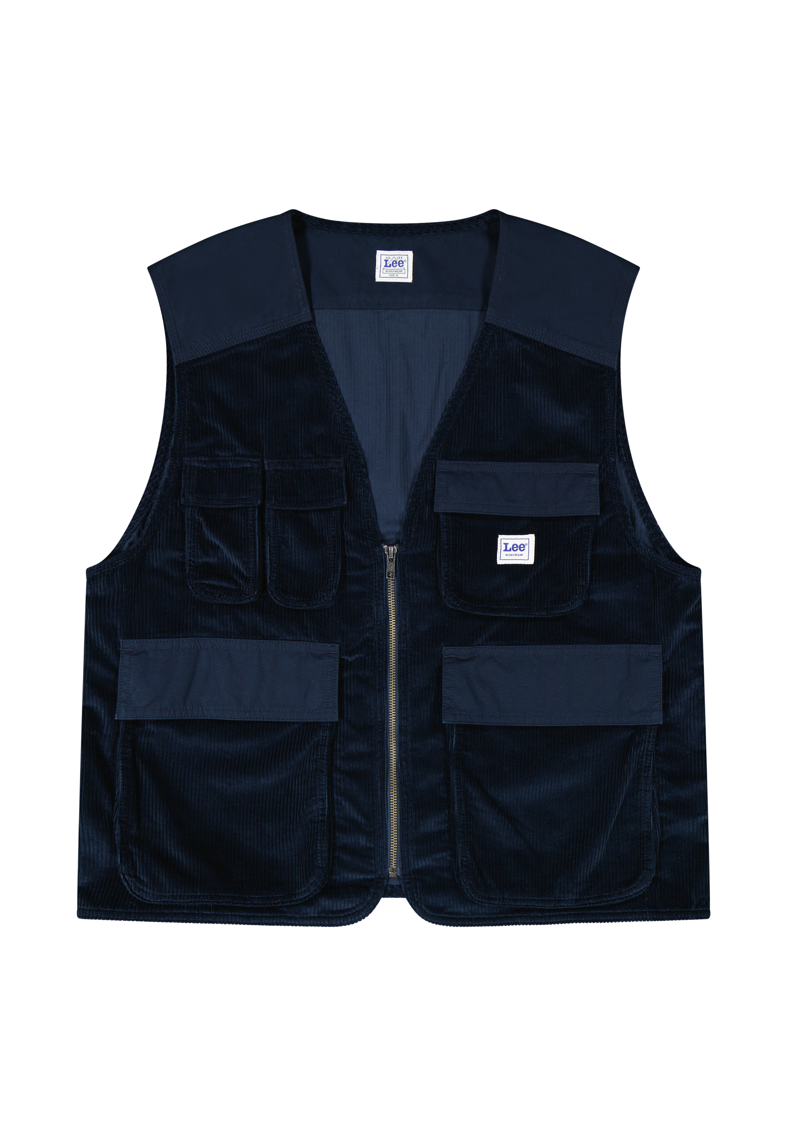 Gilet Ww Mixed Media en Rivet Navy