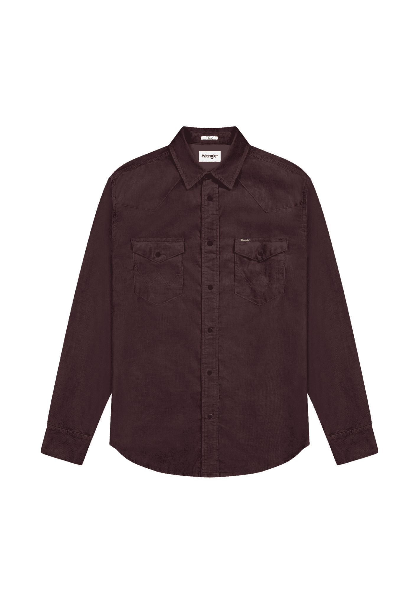 Chemise Western Cord en acajou