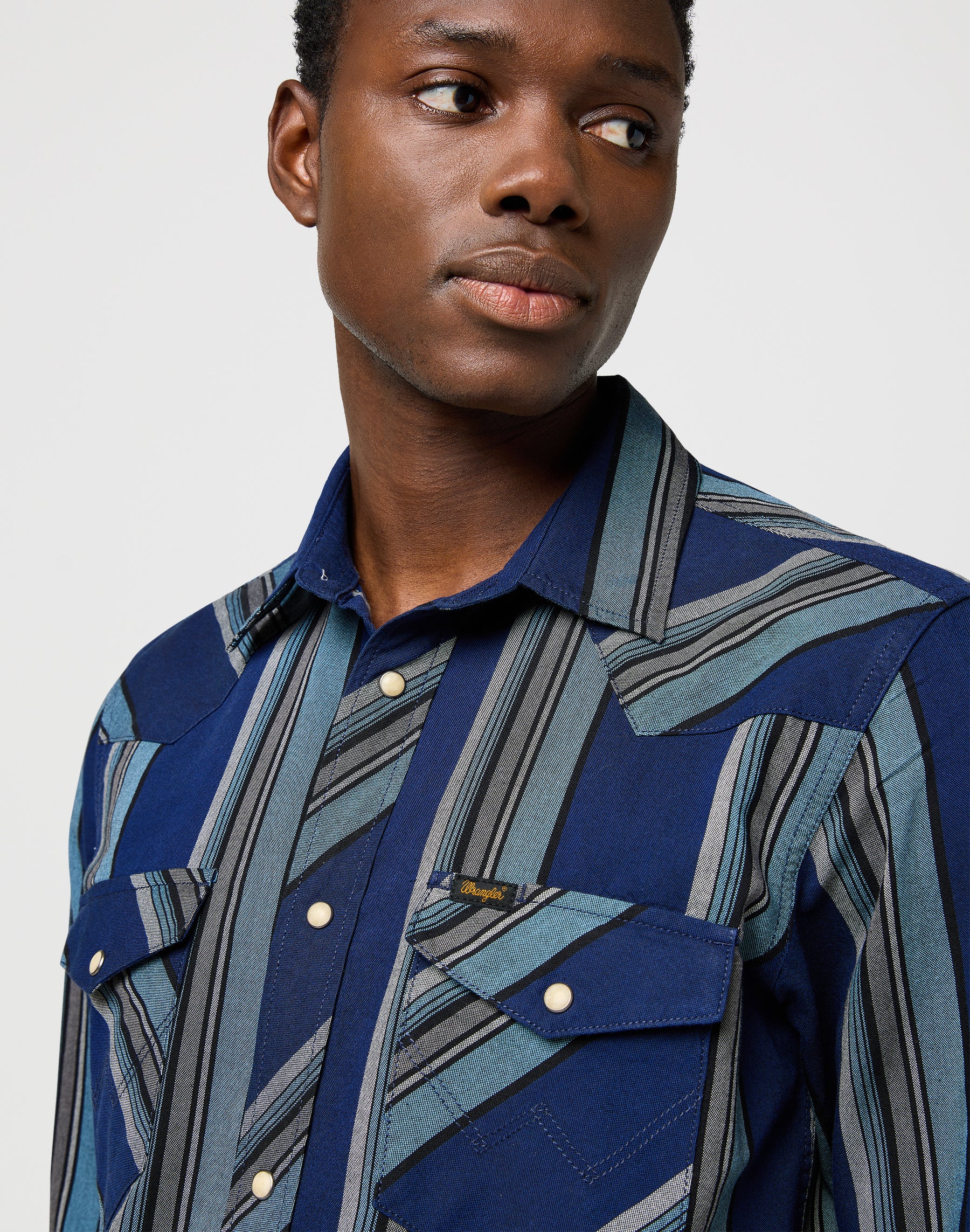 Chemise Western Indigo in Vintage Blue Chemises Wrangler