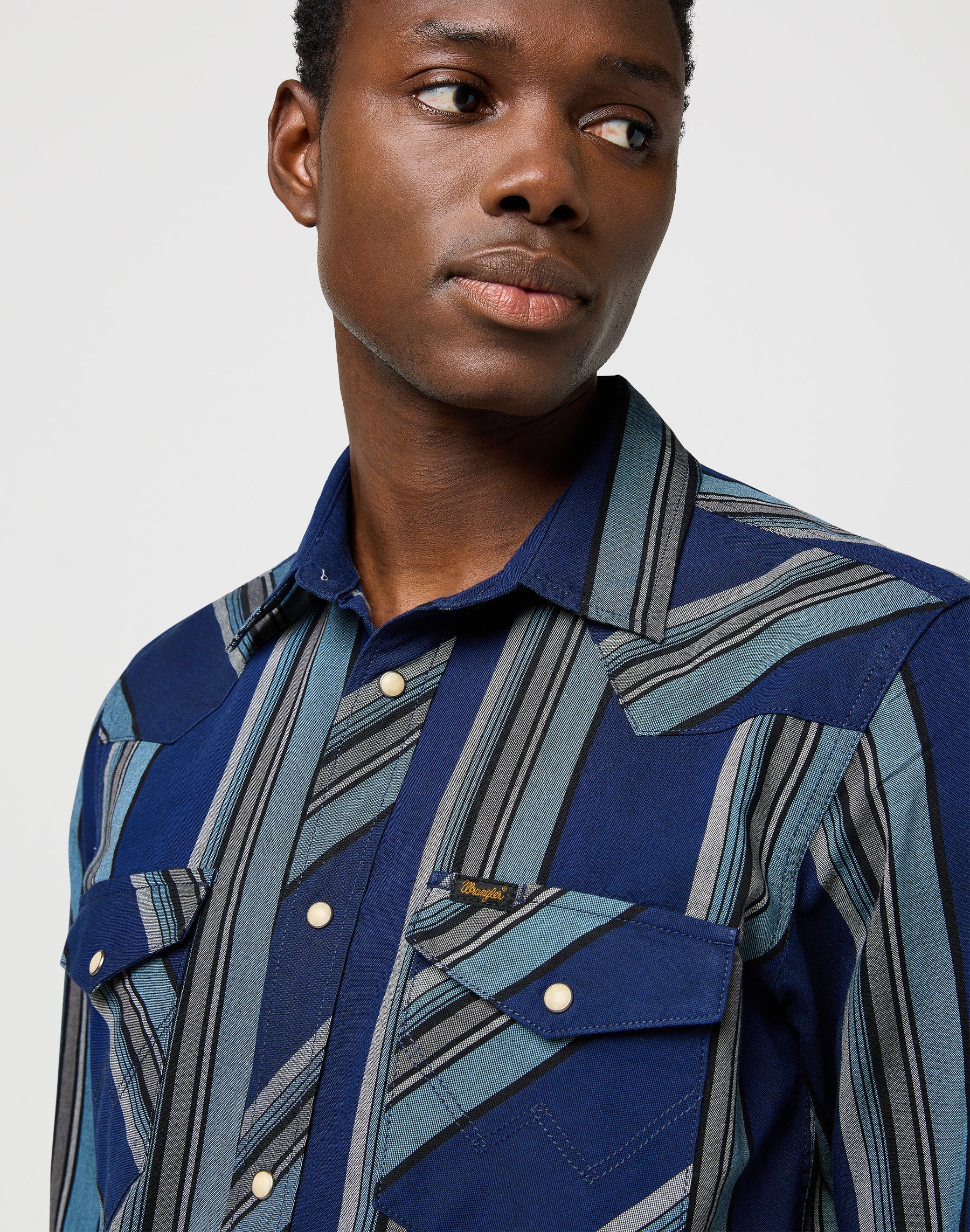 Chemise Western Indigo in Vintage Blue Chemises Wrangler