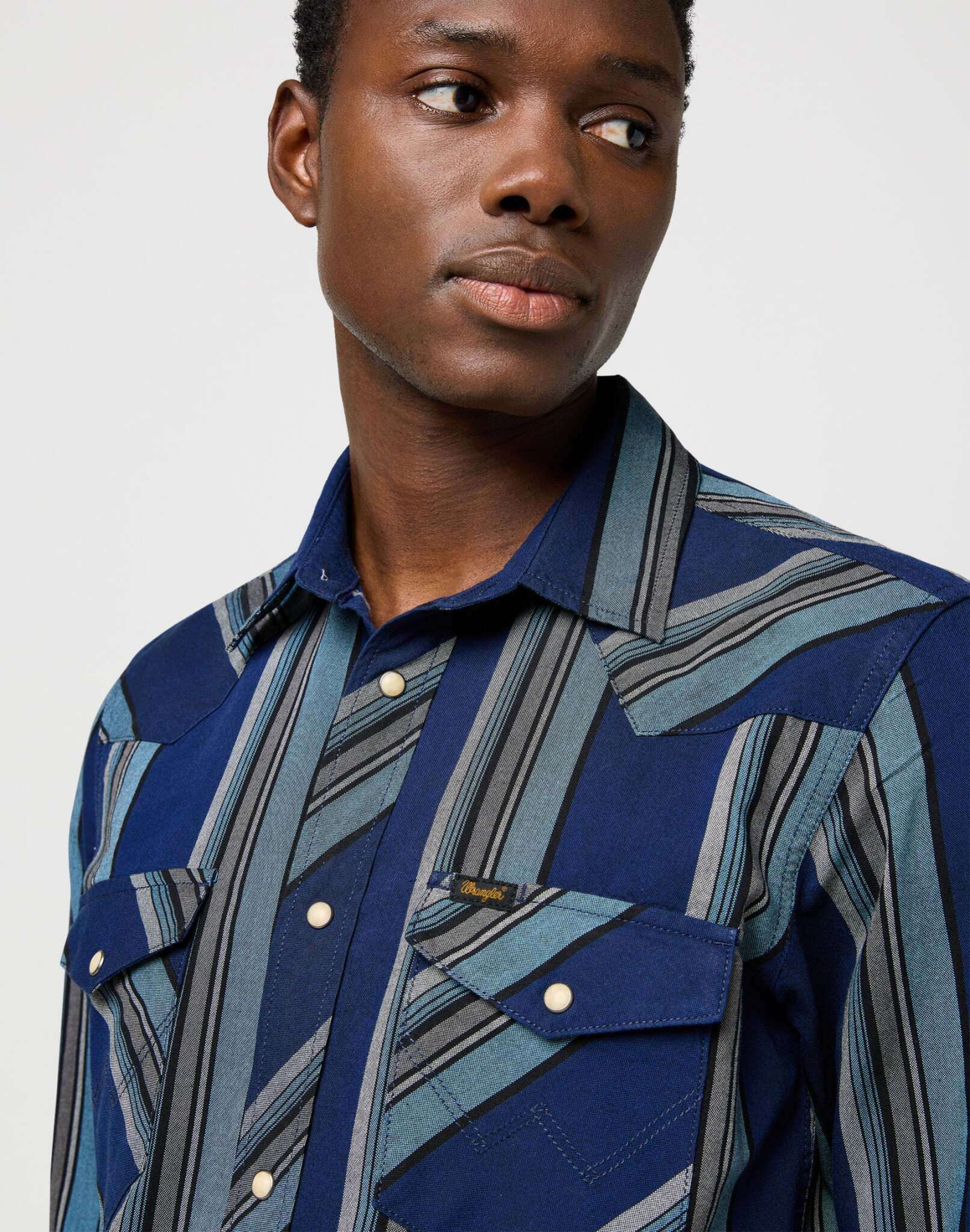 Chemise Western Indigo in Vintage Blue Chemises Wrangler