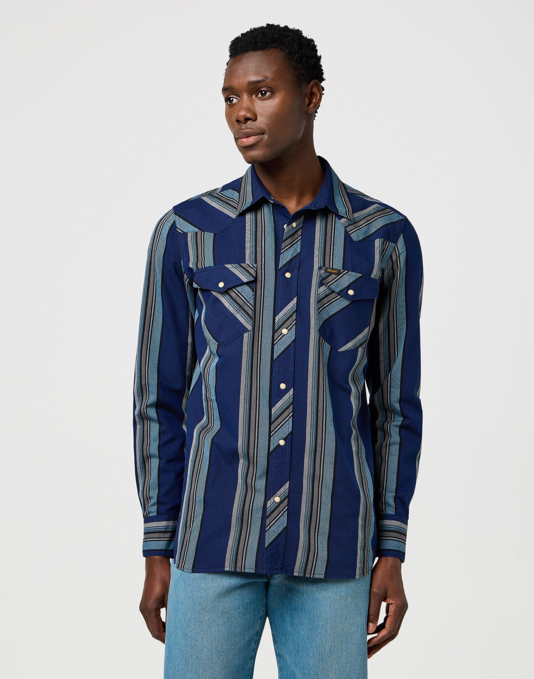 Chemise Western Indigo in Vintage Blue Chemises Wrangler