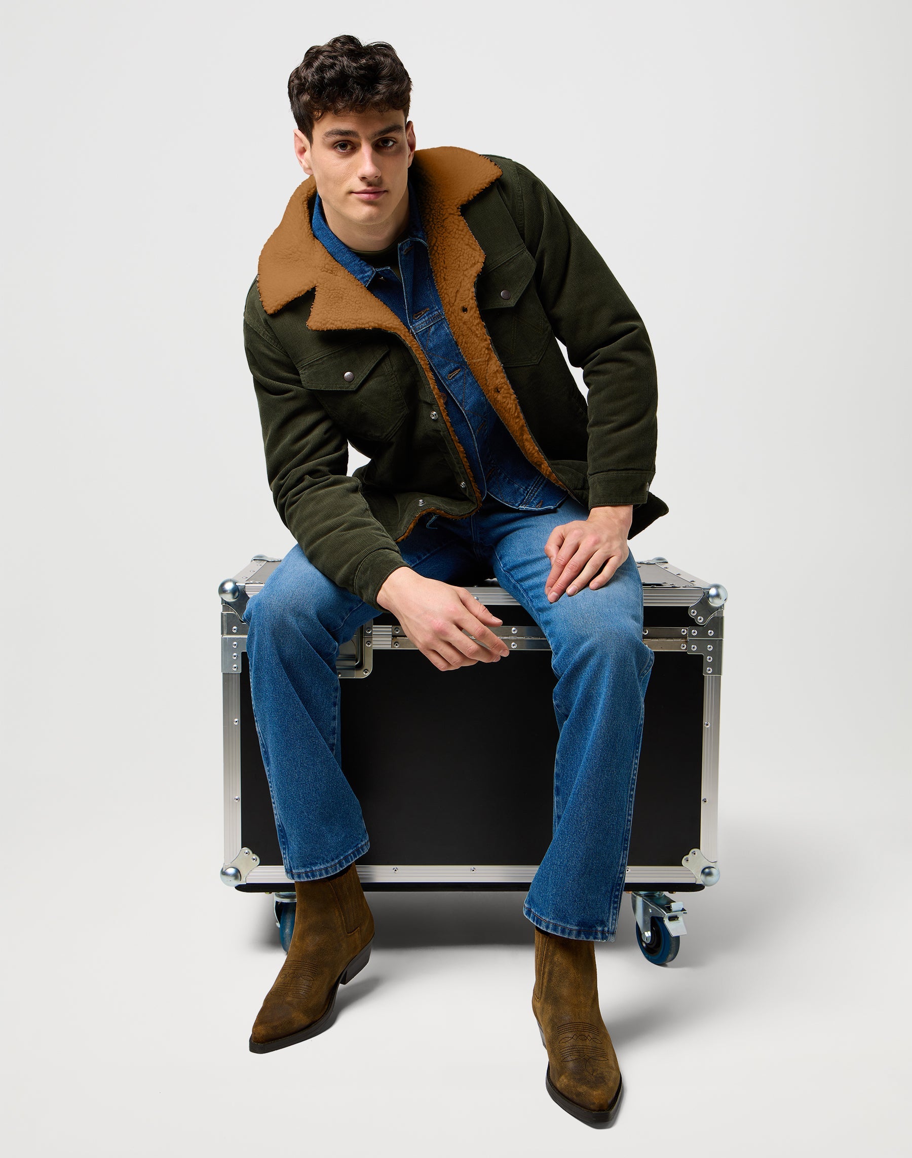 Wrange Coat in Forest Night Vestes Wrangler