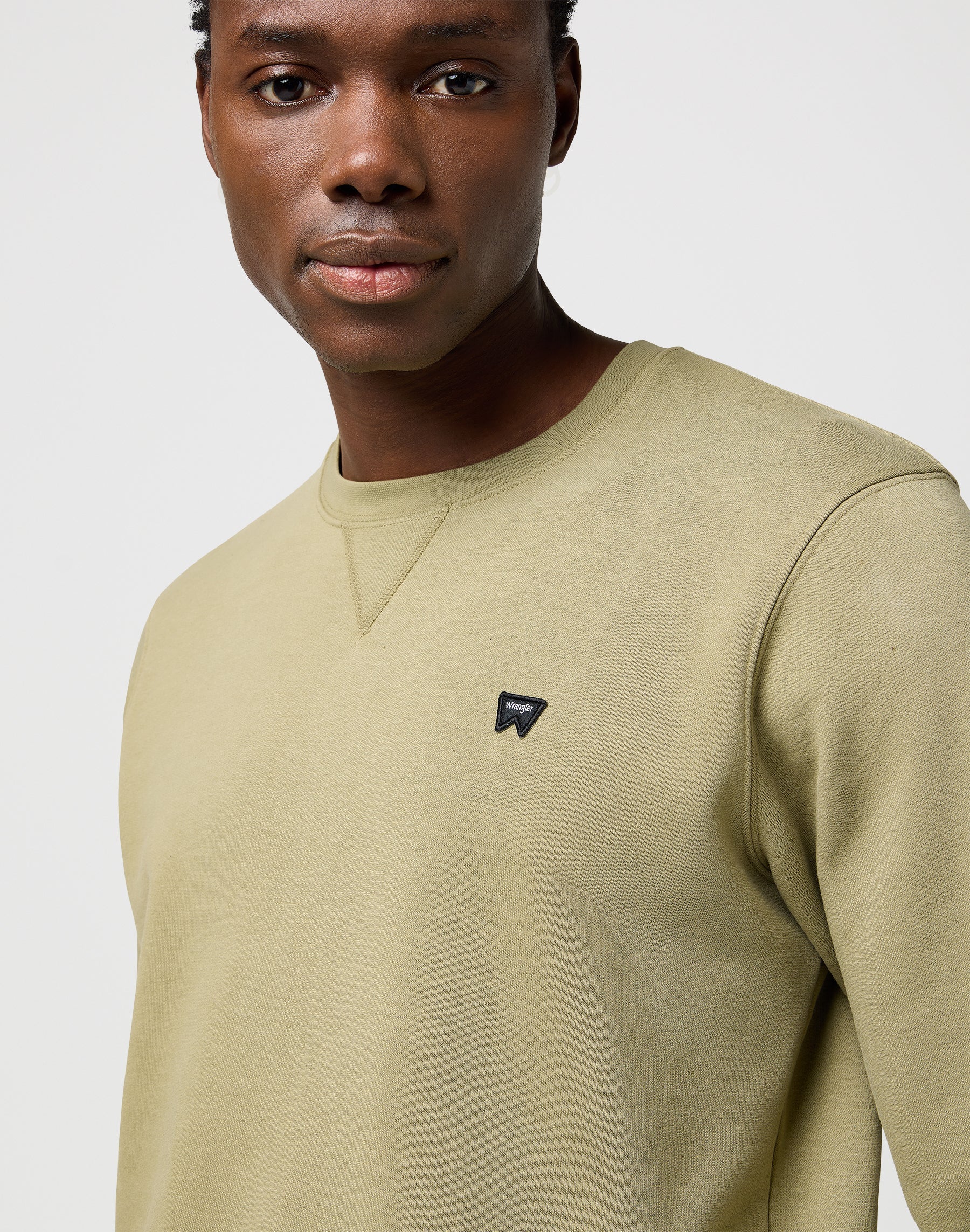 Sign Off Crew in Aloe Sweatshirts Wrangler