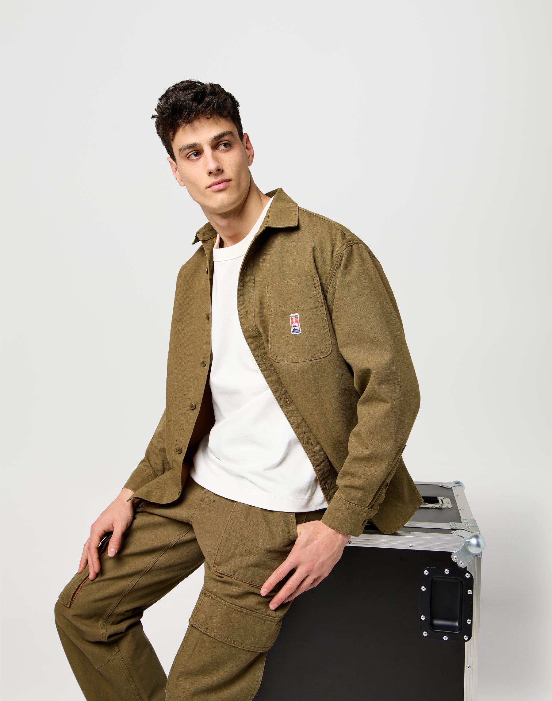 Cj Pocket Tee in Worn White T-shirts Wrangler