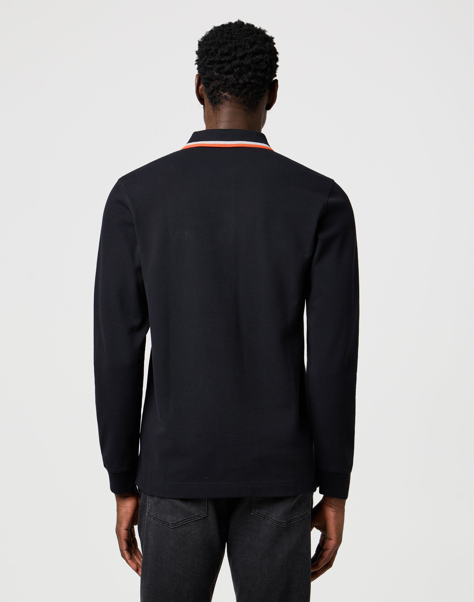 Ls Polo Shirt in Black T-shirts Wrangler