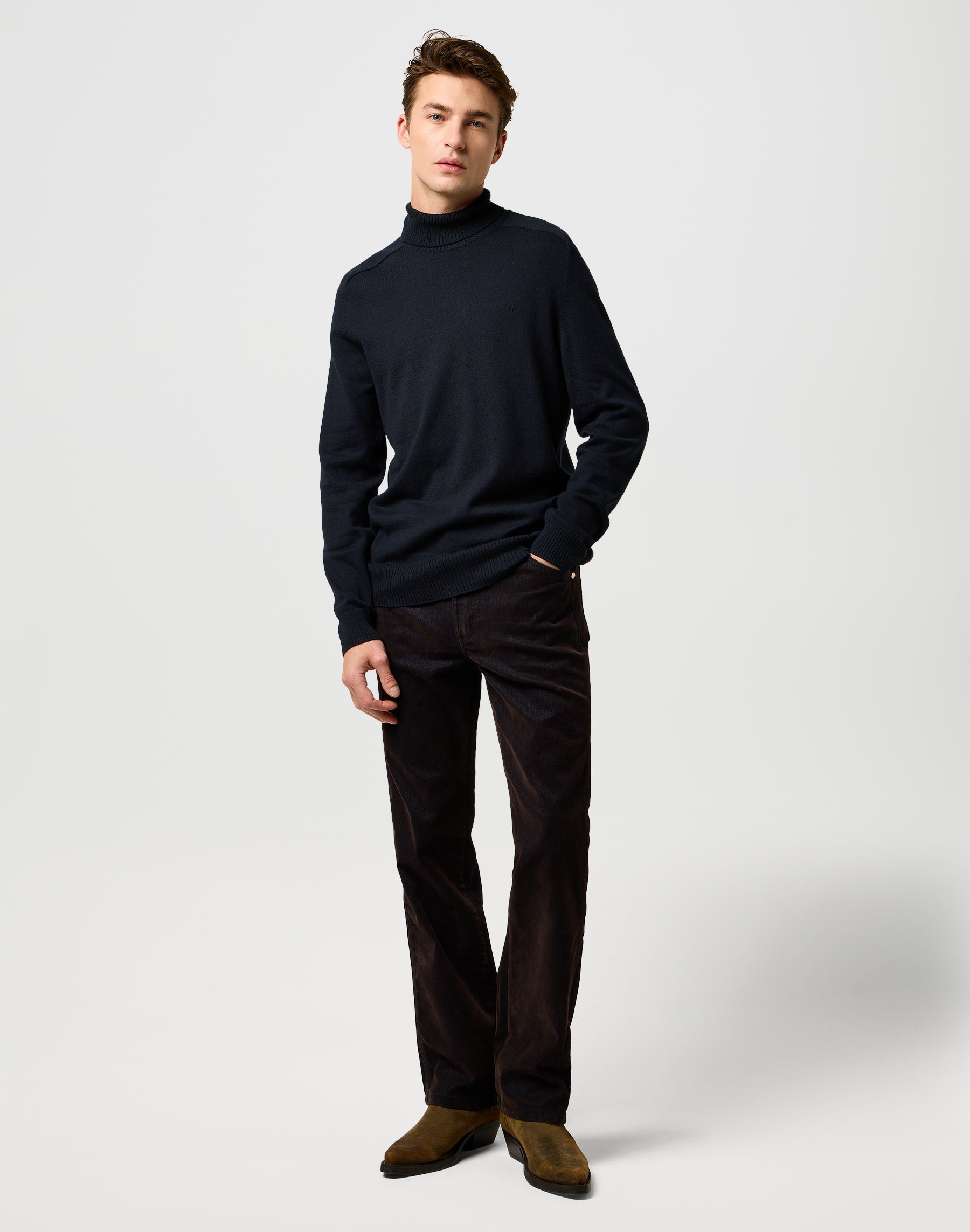 Turtleneck en noir Pull Wrangler
